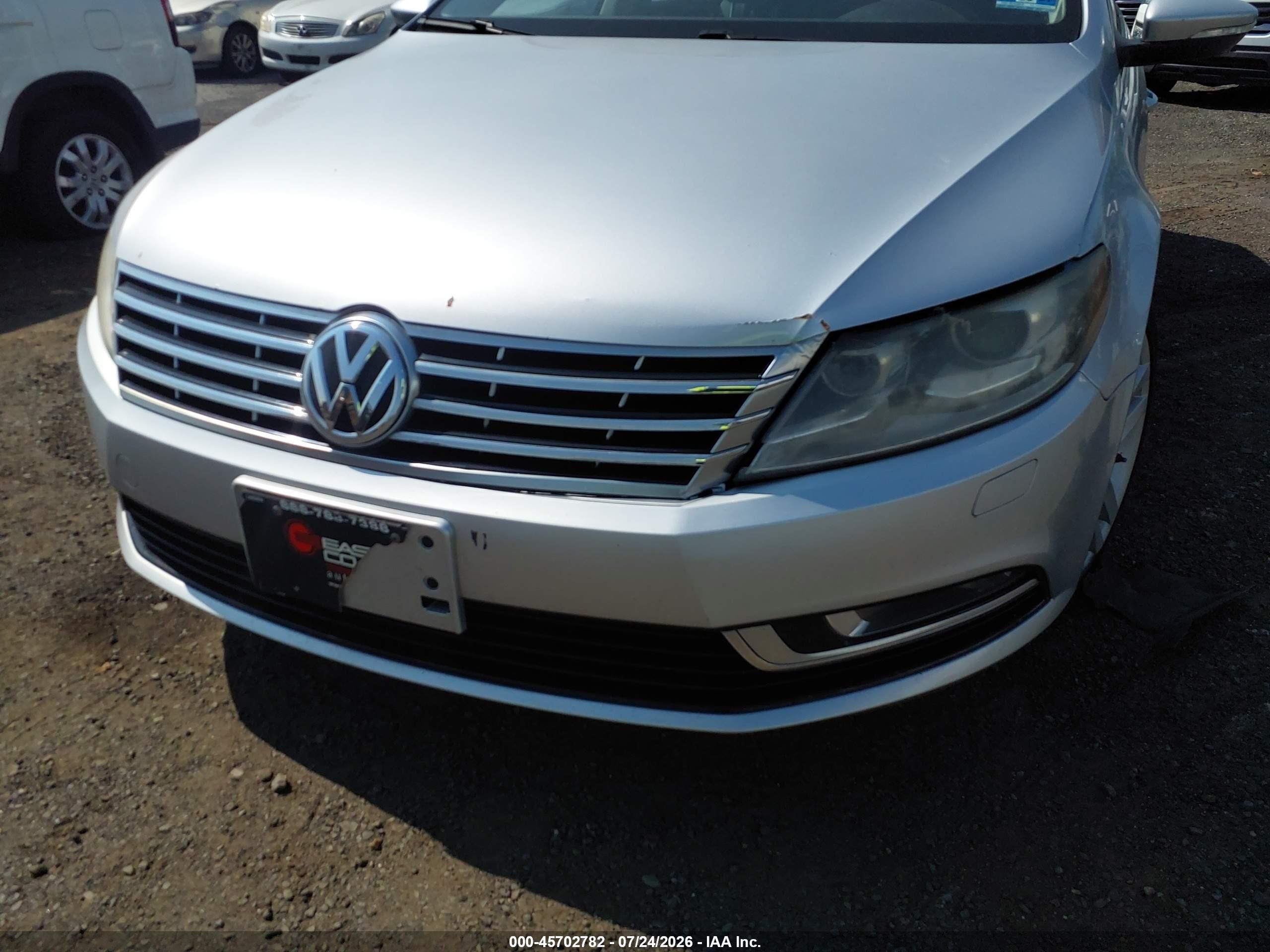 2013 Volkswagen Cc 2.0t Lux Silver vin: WVWRP7AN9DE554975