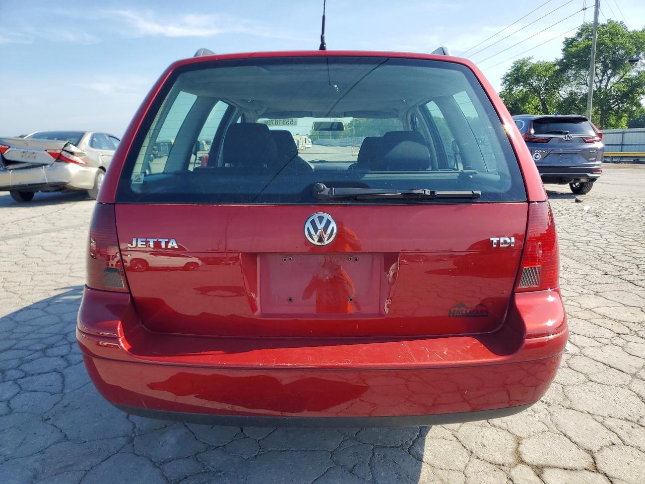 2005 Volkswagen Jetta Gl Tdi Red vin: WVWRR61J45W054865