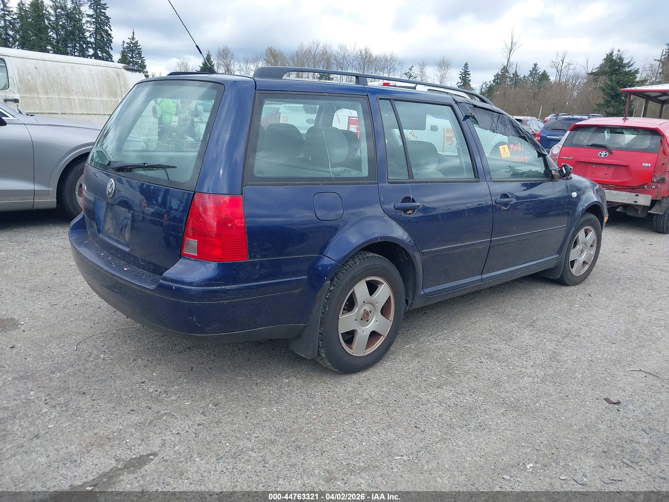 2002 Volkswagen Jetta Gls 2.0l Blue vin: WVWSB61J22W450956