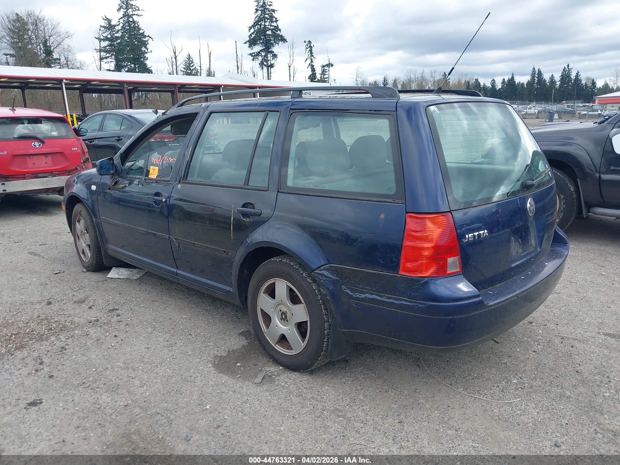 2002 Volkswagen Jetta Gls 2.0l Blue vin: WVWSB61J22W450956
