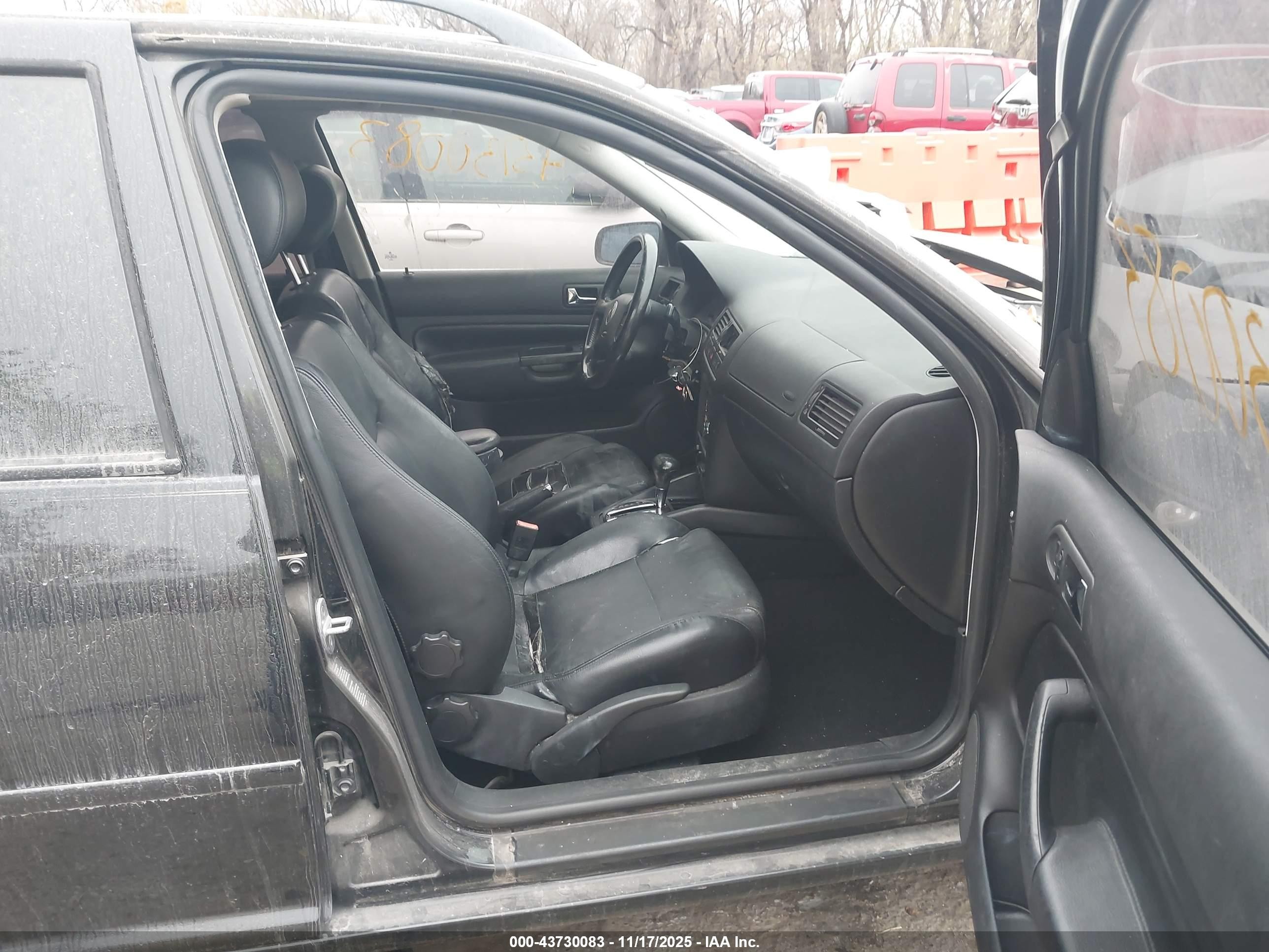 2001 Volkswagen Jetta Gls Black vin: WVWSB61J61W568930