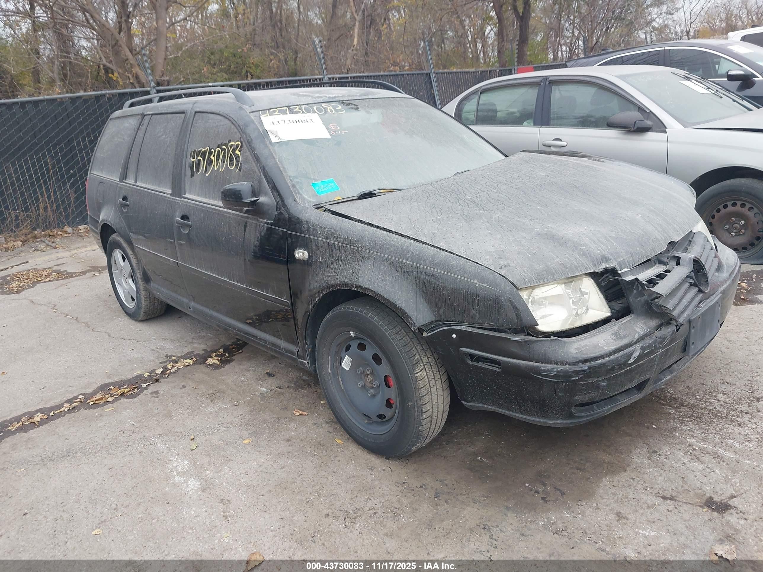 2001 Volkswagen Jetta Gls Black vin: WVWSB61J61W568930