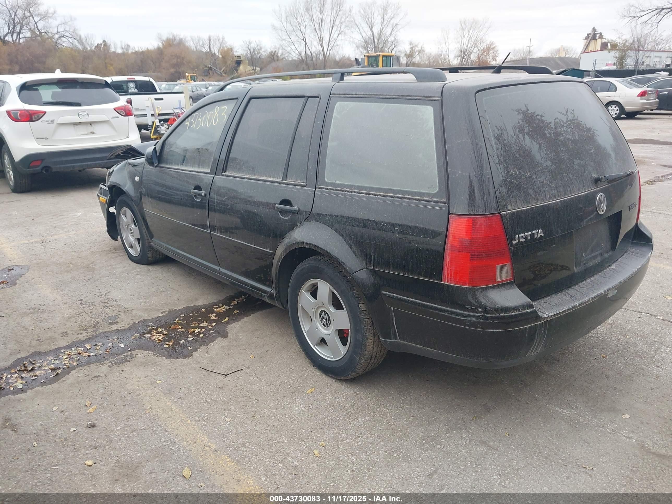 2001 Volkswagen Jetta Gls Black vin: WVWSB61J61W568930