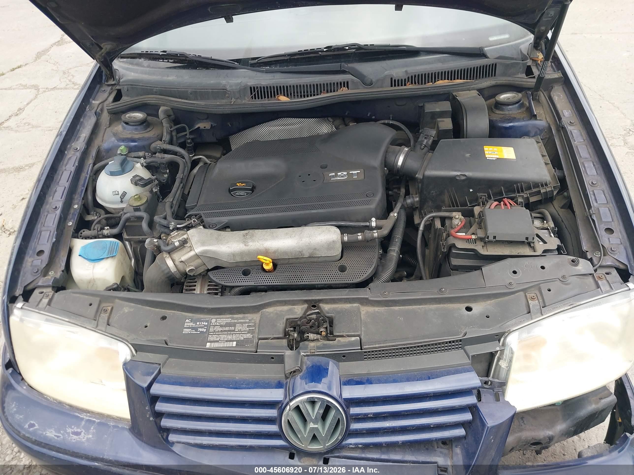2003 Volkswagen Jetta Gls 1.8t Синий vin: WVWSE61J03W313099
