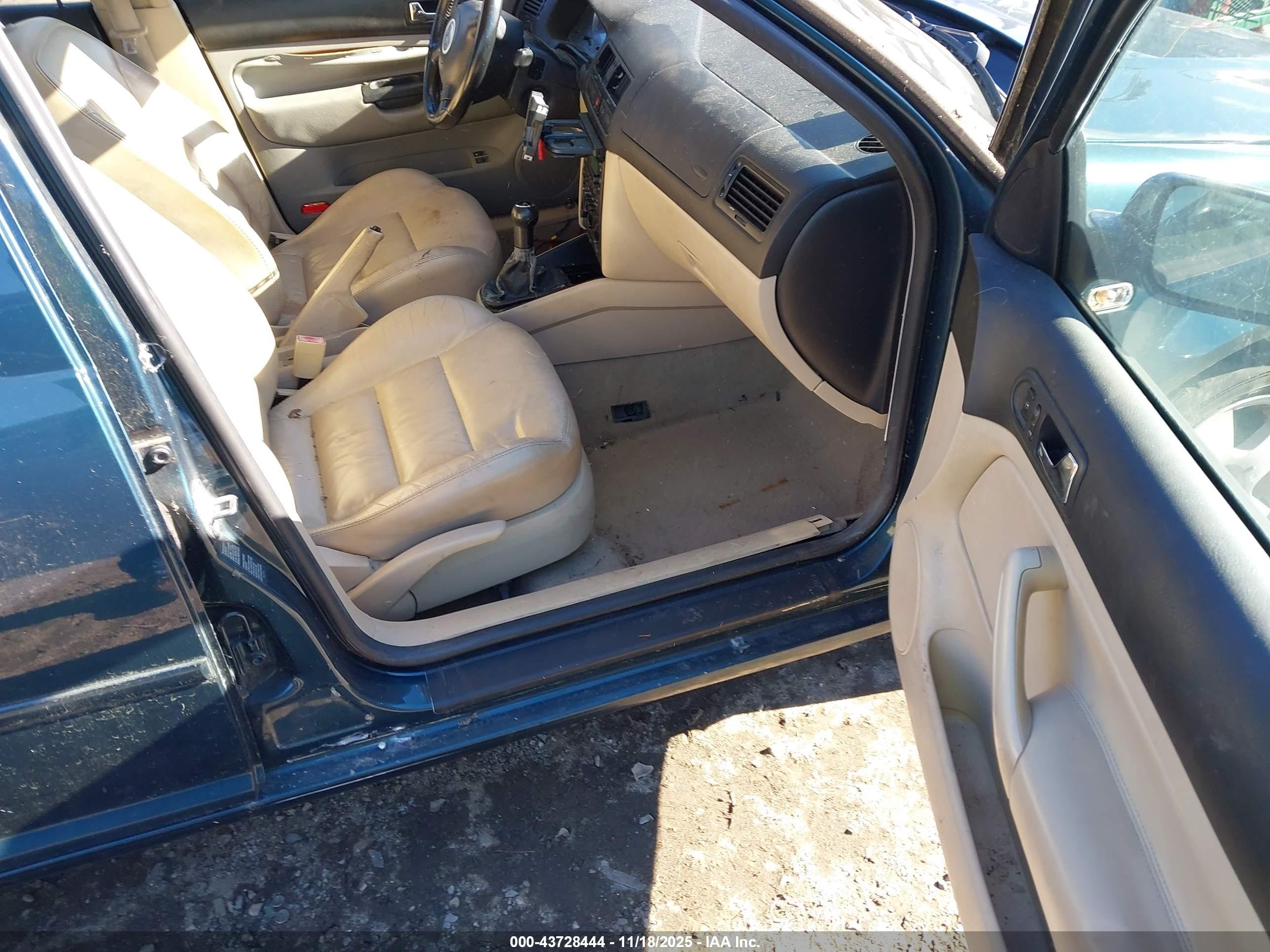 2002 Volkswagen Jetta Gls 1.8l Green vin: WVWSE61J62W211403