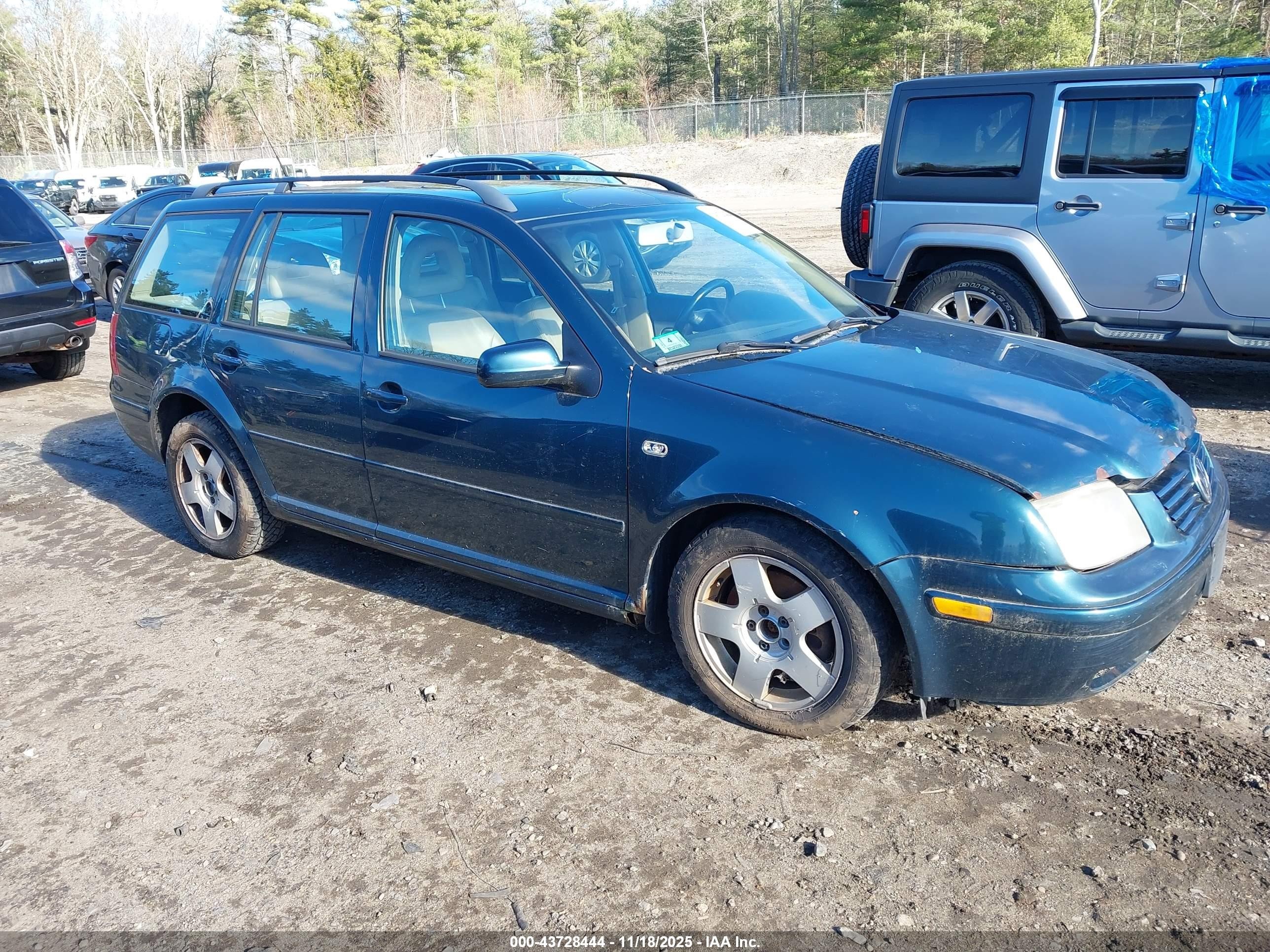 2002 Volkswagen Jetta Gls 1.8l Green vin: WVWSE61J62W211403
