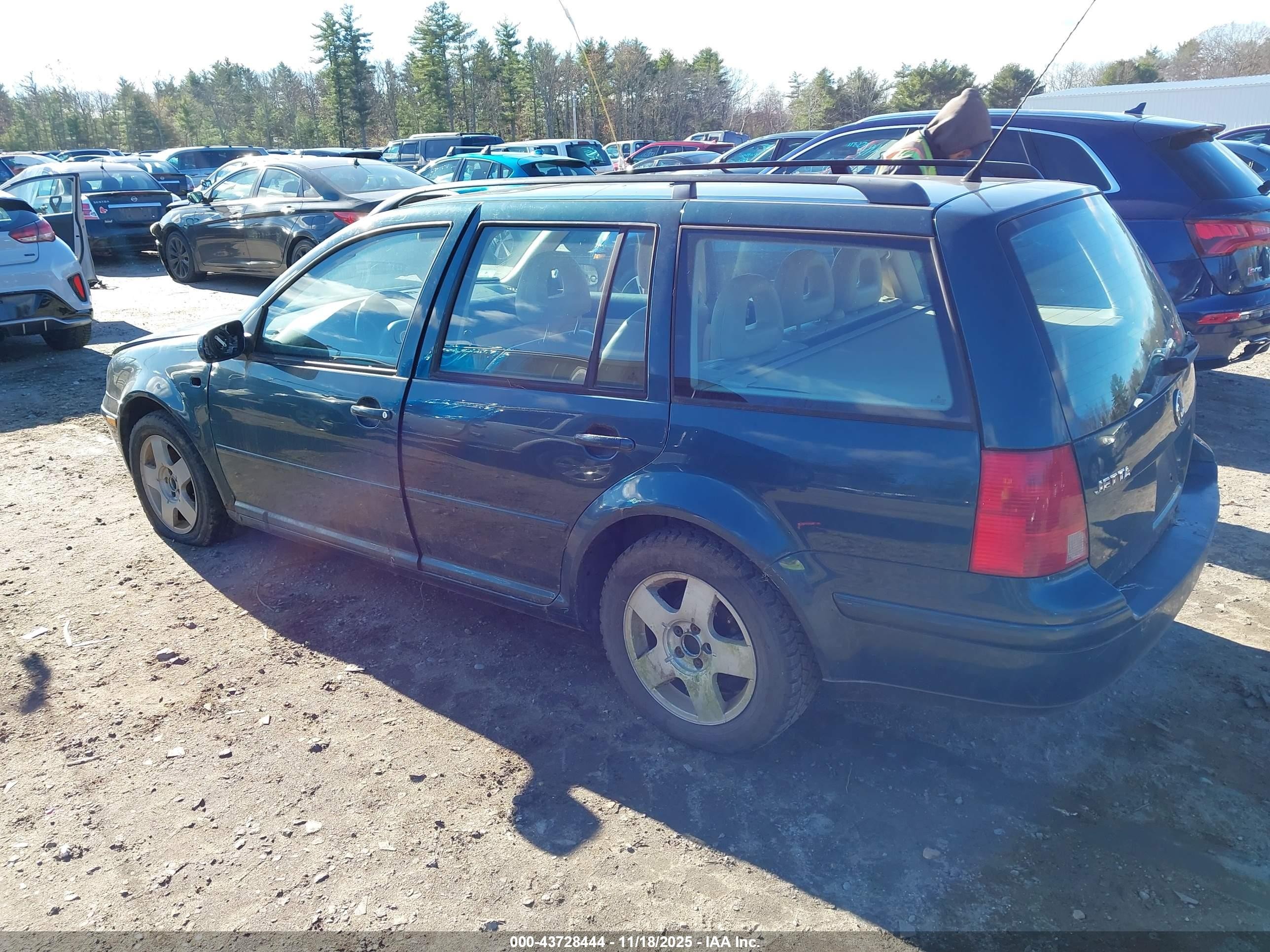 2002 Volkswagen Jetta Gls 1.8l Green vin: WVWSE61J62W211403