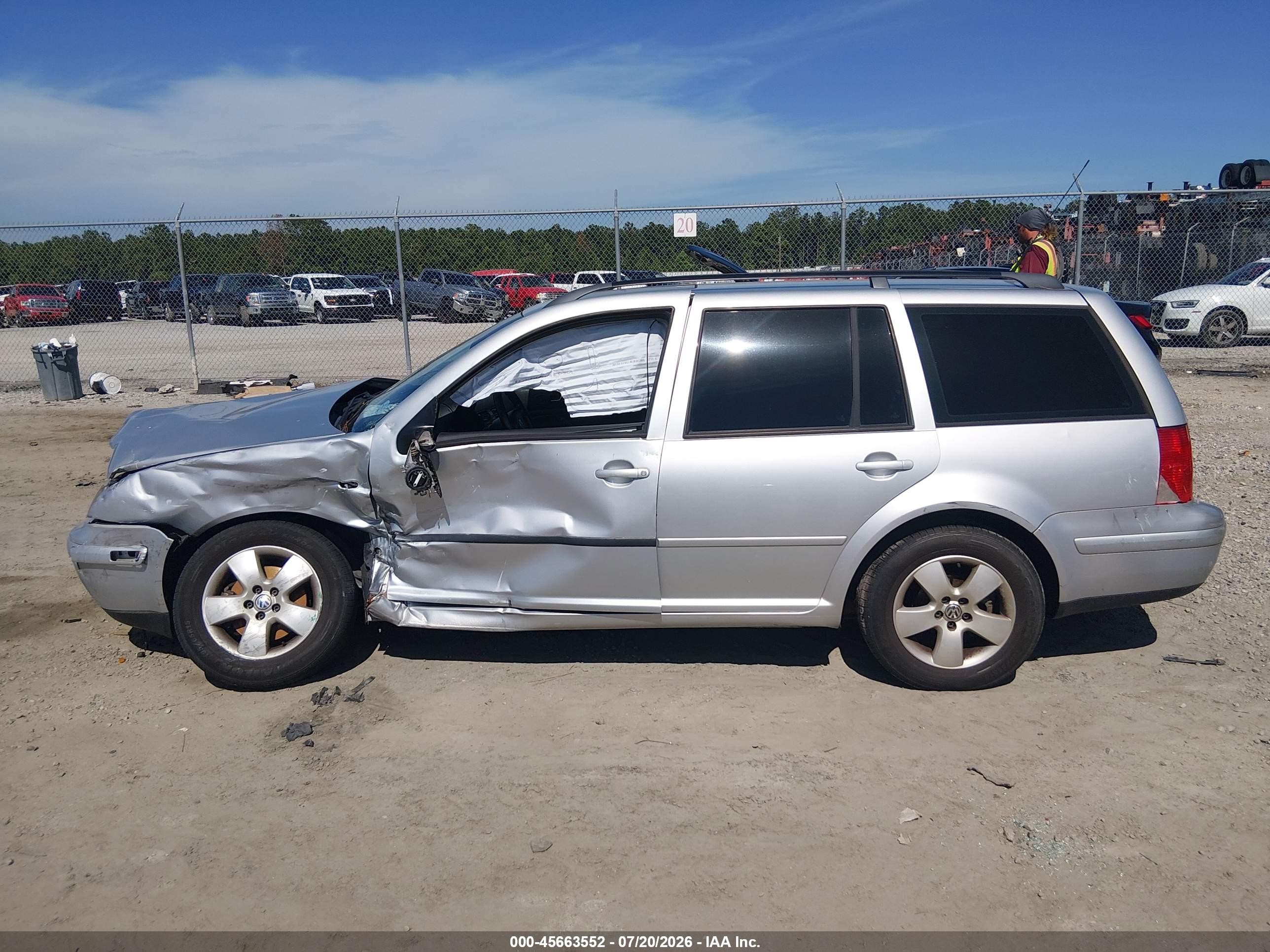 2003 Volkswagen Jetta Gls Tdi Silver vin: WVWSP61J83W563457
