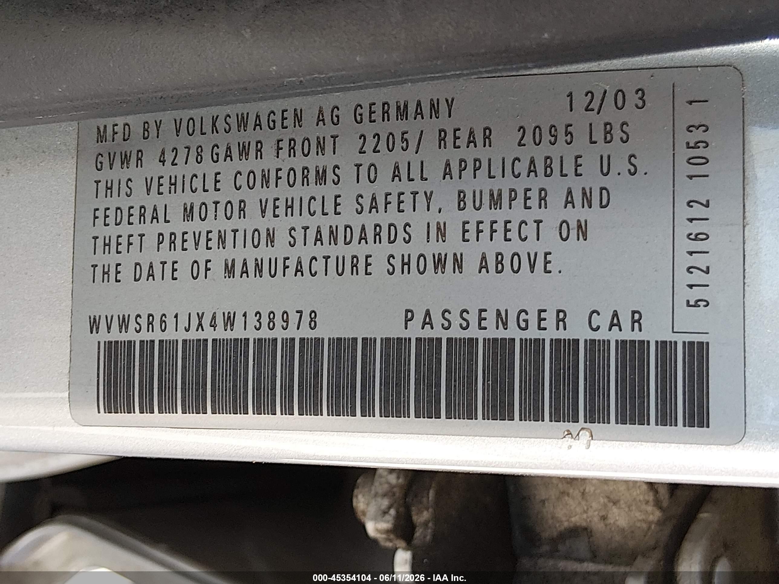 2004 Volkswagen Jetta Gls Tdi Серебряный vin: WVWSR61JX4W138978