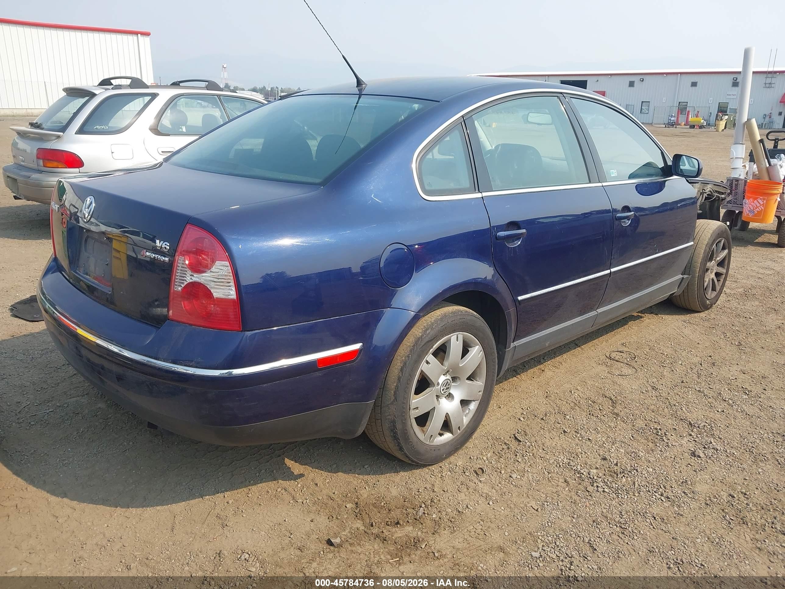 2003 Volkswagen Passat Glx Dark Blue vin: WVWTH63B03P391006