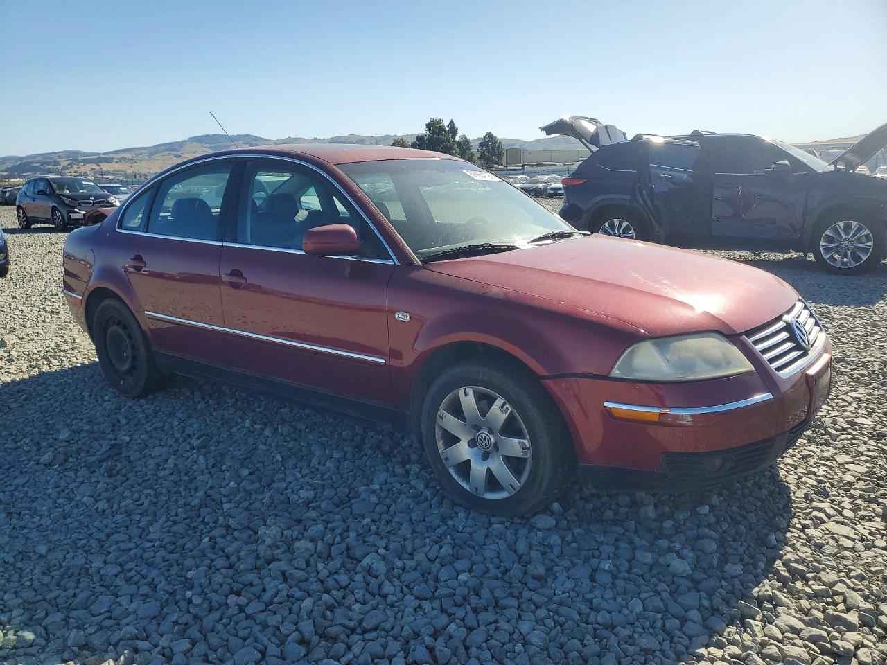 2001 Volkswagen Passat Glx 4motion Burgundy vin: WVWTH63B71P269417