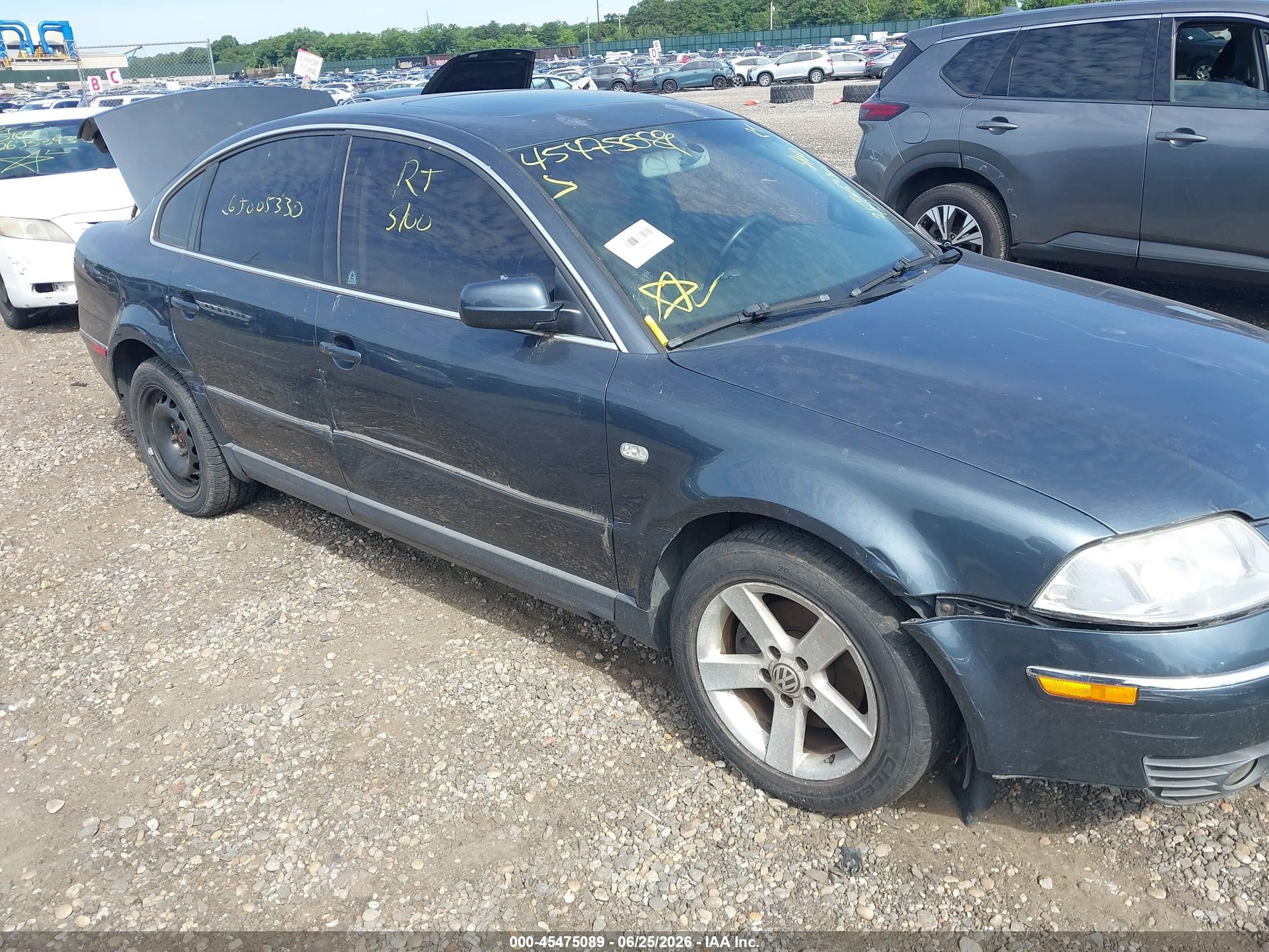 2004 Volkswagen Passat Glx Gray vin: WVWTH63B74P059064