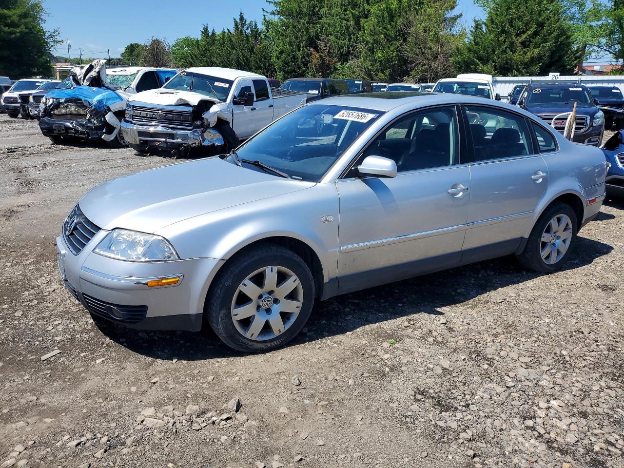 2002 Volkswagen Passat Glx 4motion Silver vin: WVWTH63B92P186413