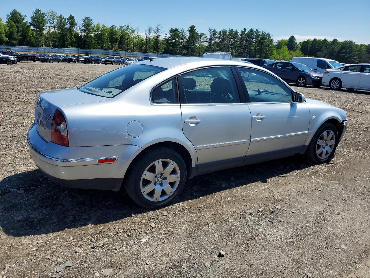 2002 Volkswagen Passat Glx 4motion Silver vin: WVWTH63B92P186413