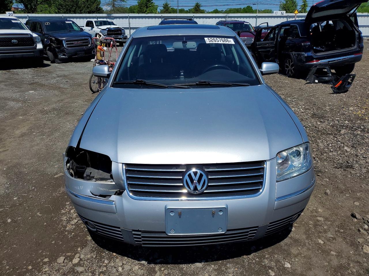 2002 Volkswagen Passat Glx 4motion Silver vin: WVWTH63B92P186413