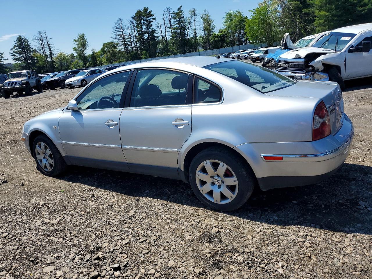 2002 Volkswagen Passat Glx 4motion Silver vin: WVWTH63B92P186413