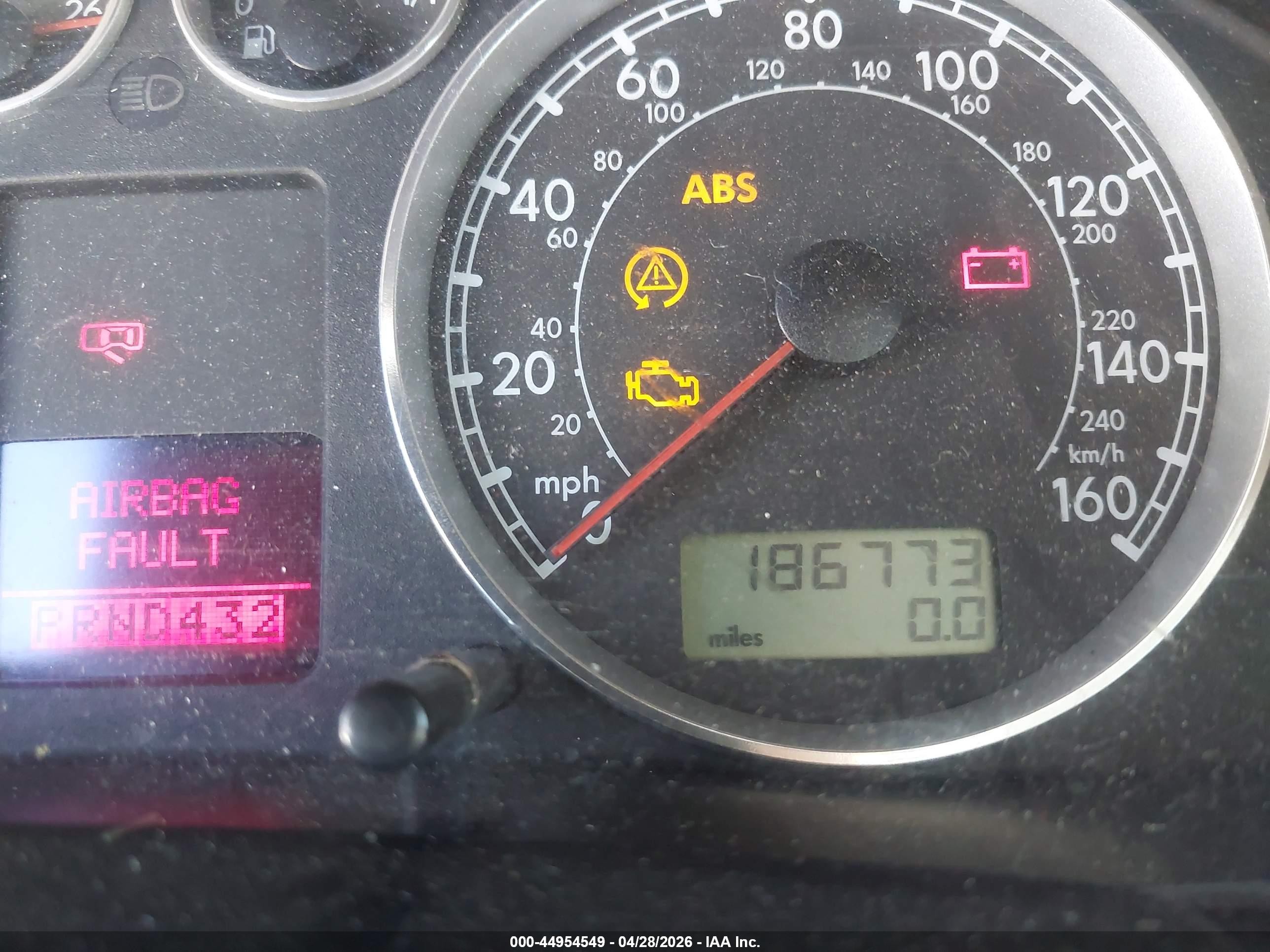 2003 Volkswagen Passat Glx Gray vin: WVWTH63B93P252296