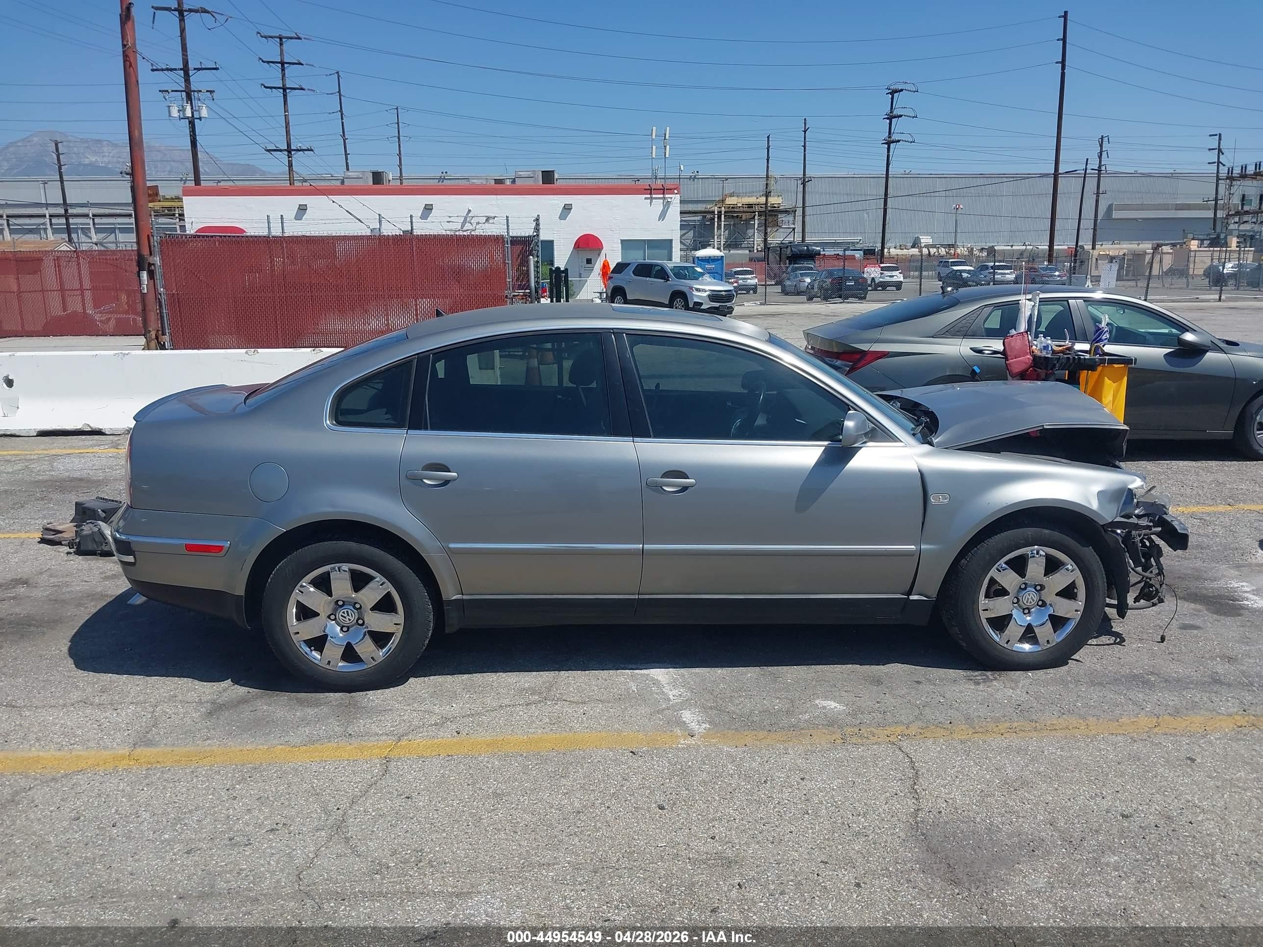 2003 Volkswagen Passat Glx Gray vin: WVWTH63B93P252296