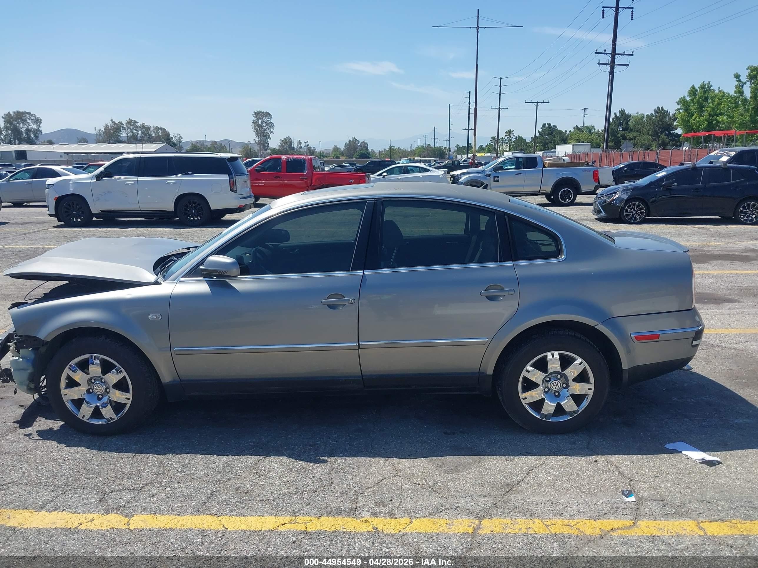 2003 Volkswagen Passat Glx Gray vin: WVWTH63B93P252296