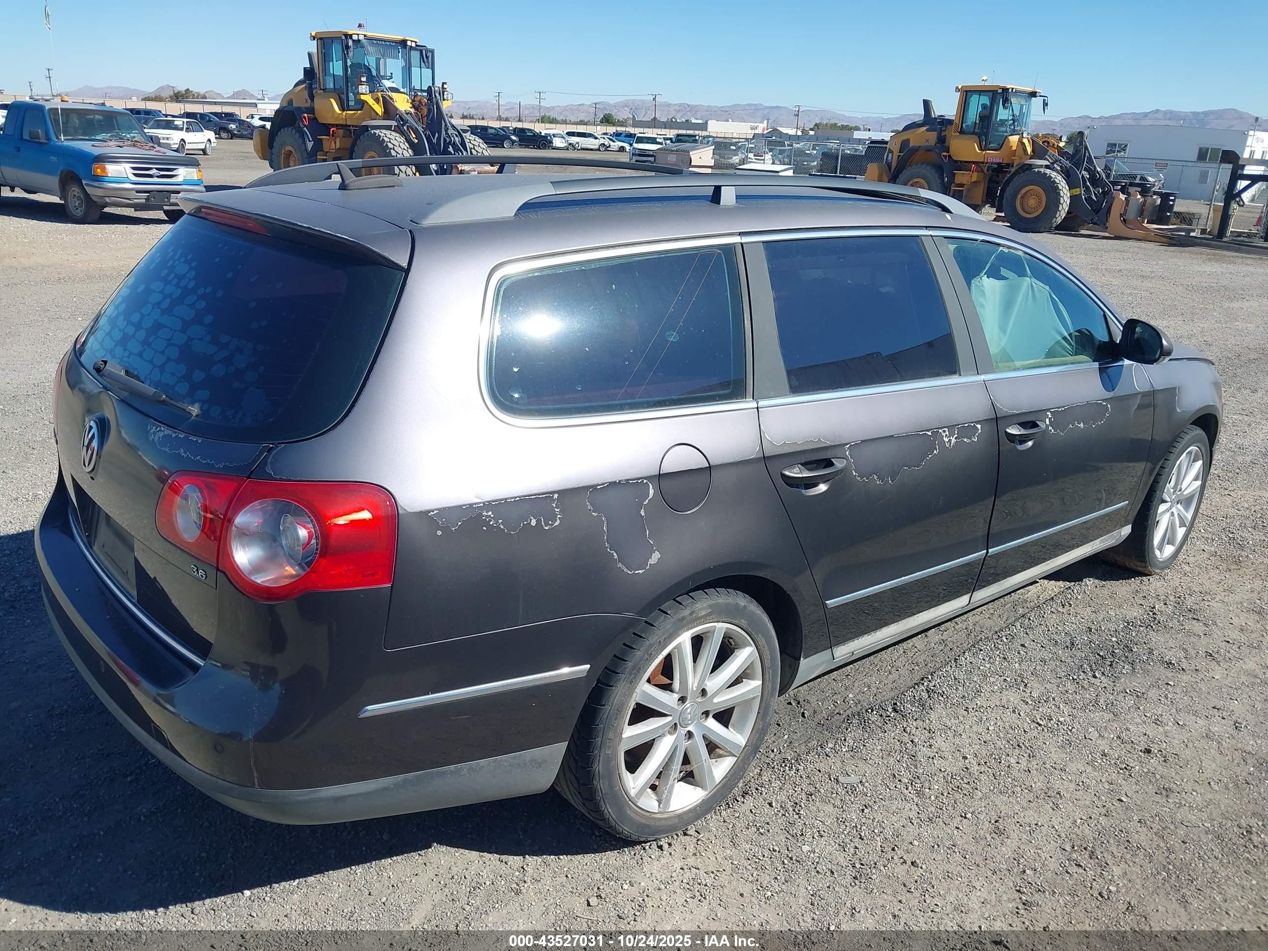 2007 Volkswagen Passat 3.6 Black vin: WVWTU73C67E005605