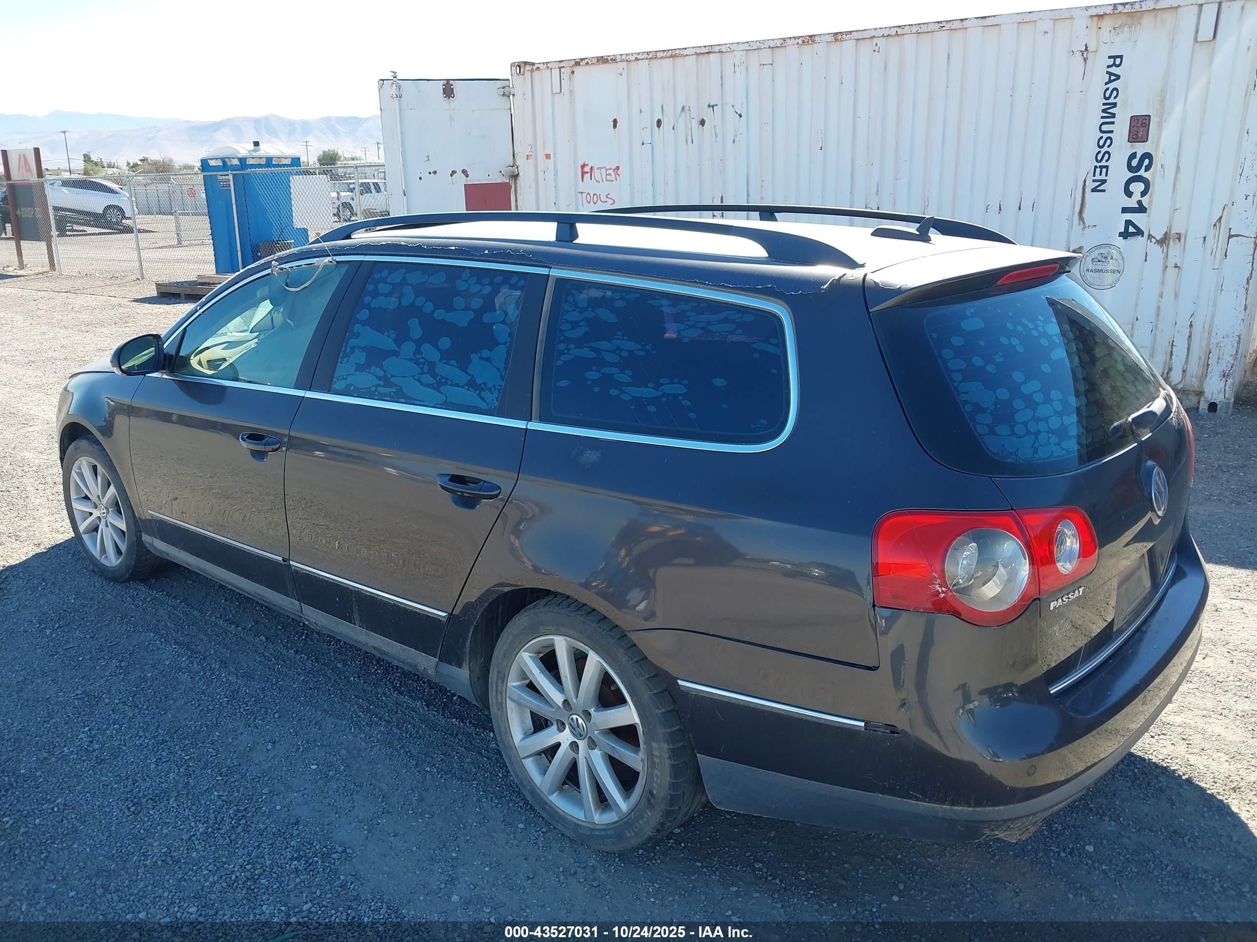 2007 Volkswagen Passat 3.6 Black vin: WVWTU73C67E005605