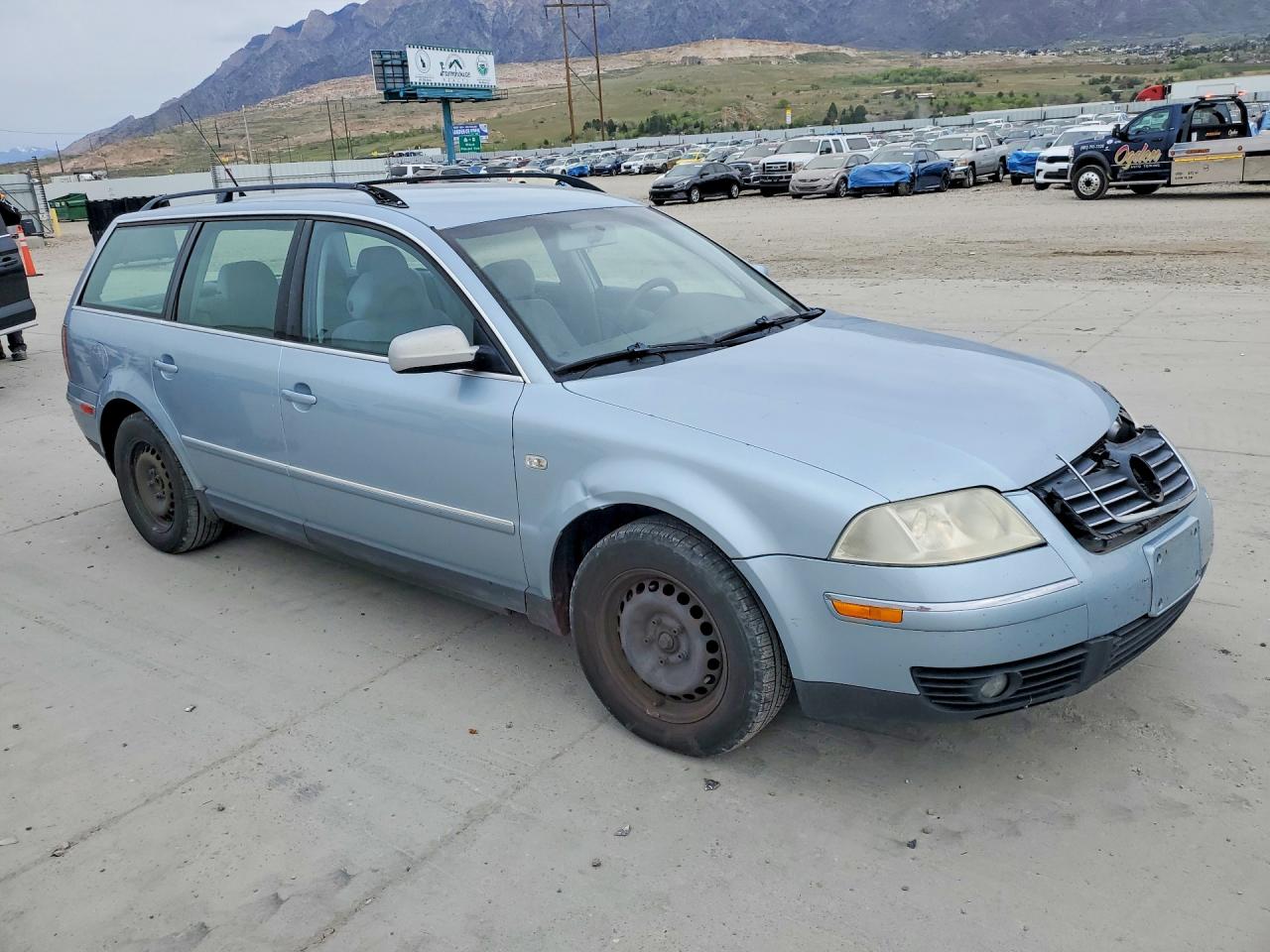 2002 Volkswagen Passat Gls Blue vin: WVWVD63B12E418552