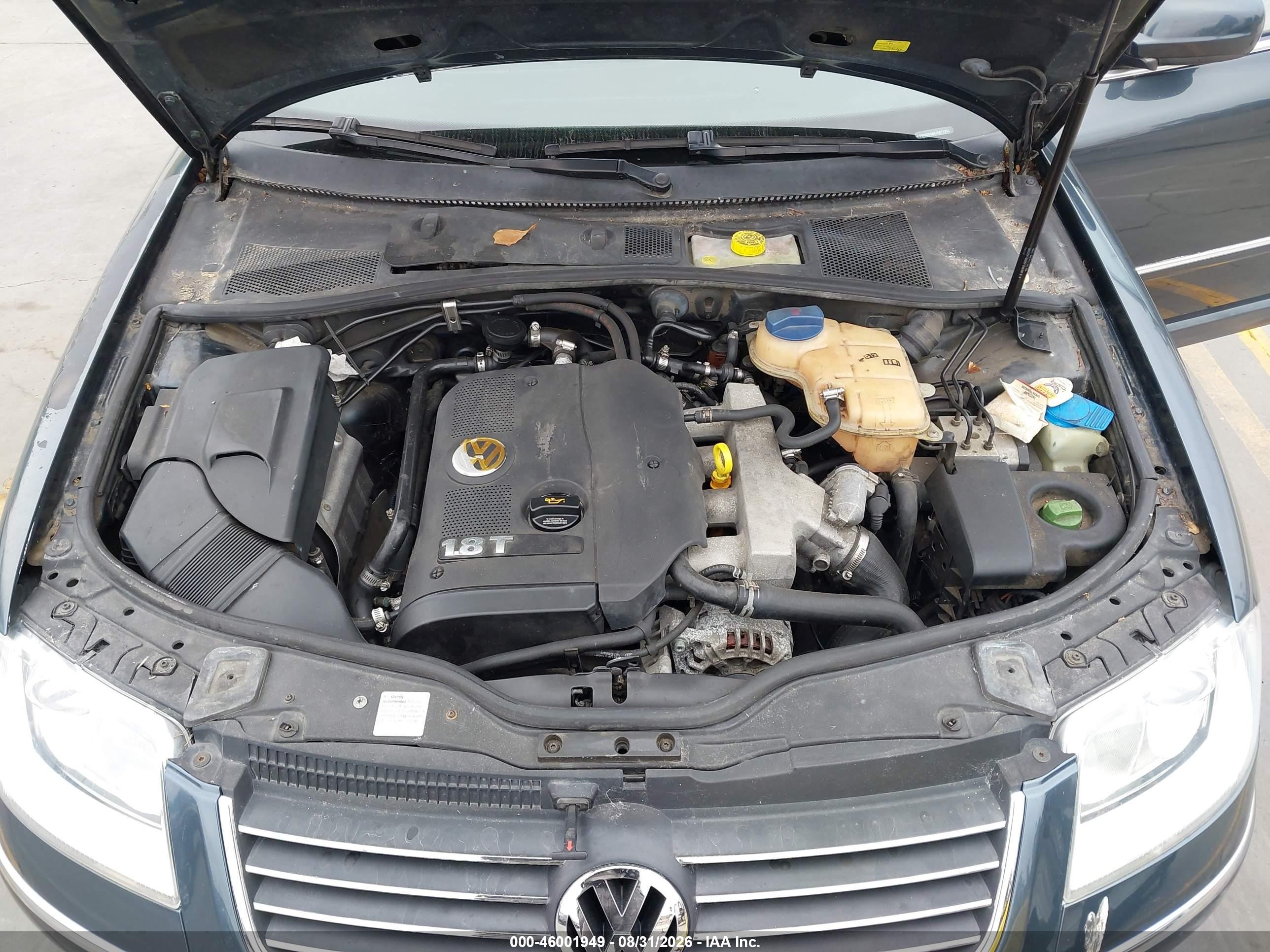 2004 Volkswagen Passat Gls Blue vin: WVWVD63B84E077332