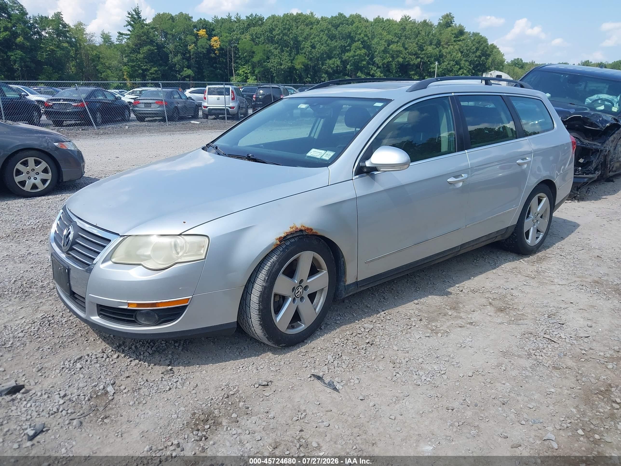 2007 Volkswagen Passat 3.6 Silver vin: WVWVU73C17E002474