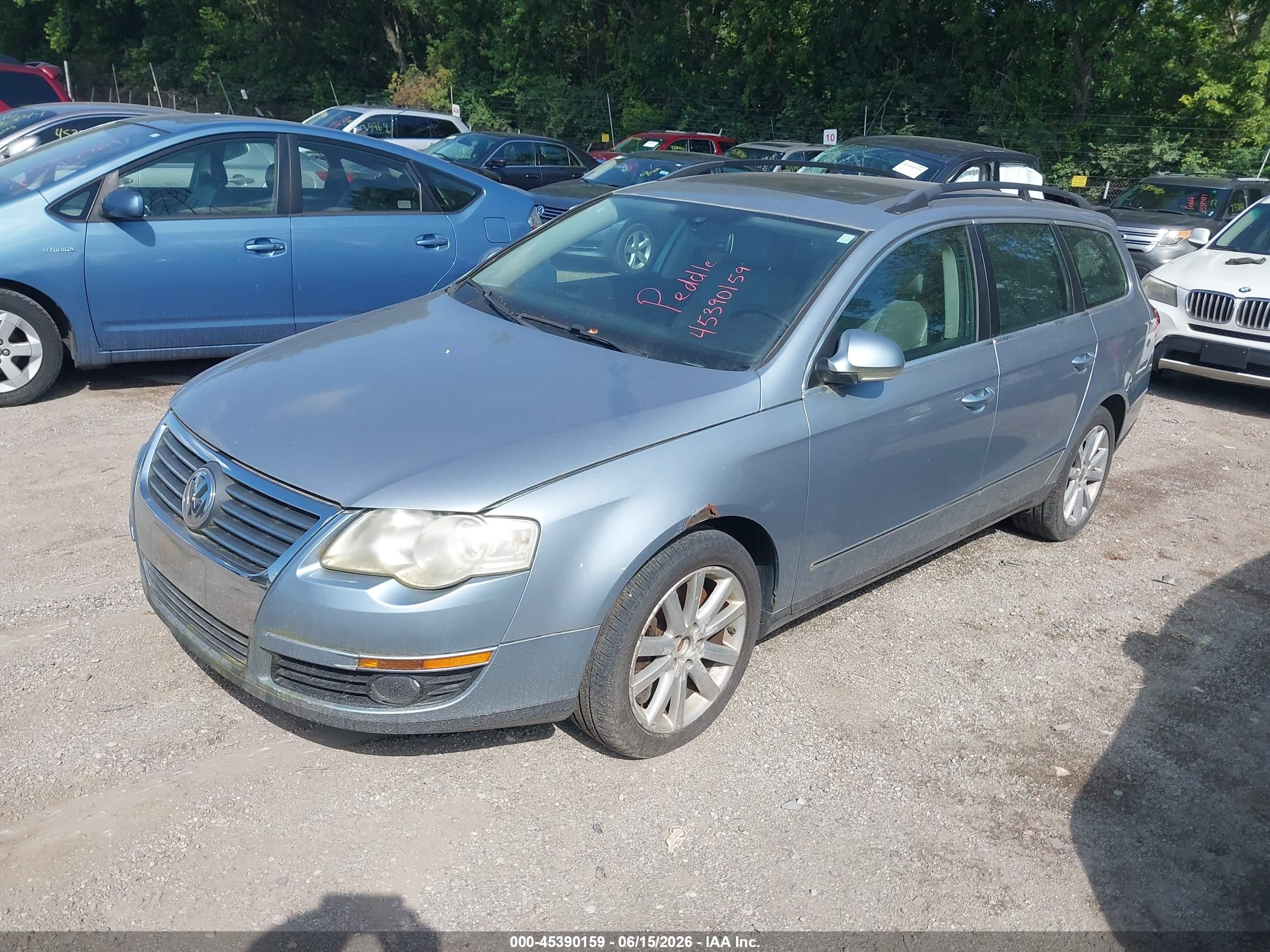 2007 Volkswagen Passat 3.6 Blue vin: WVWVU73C97E001315