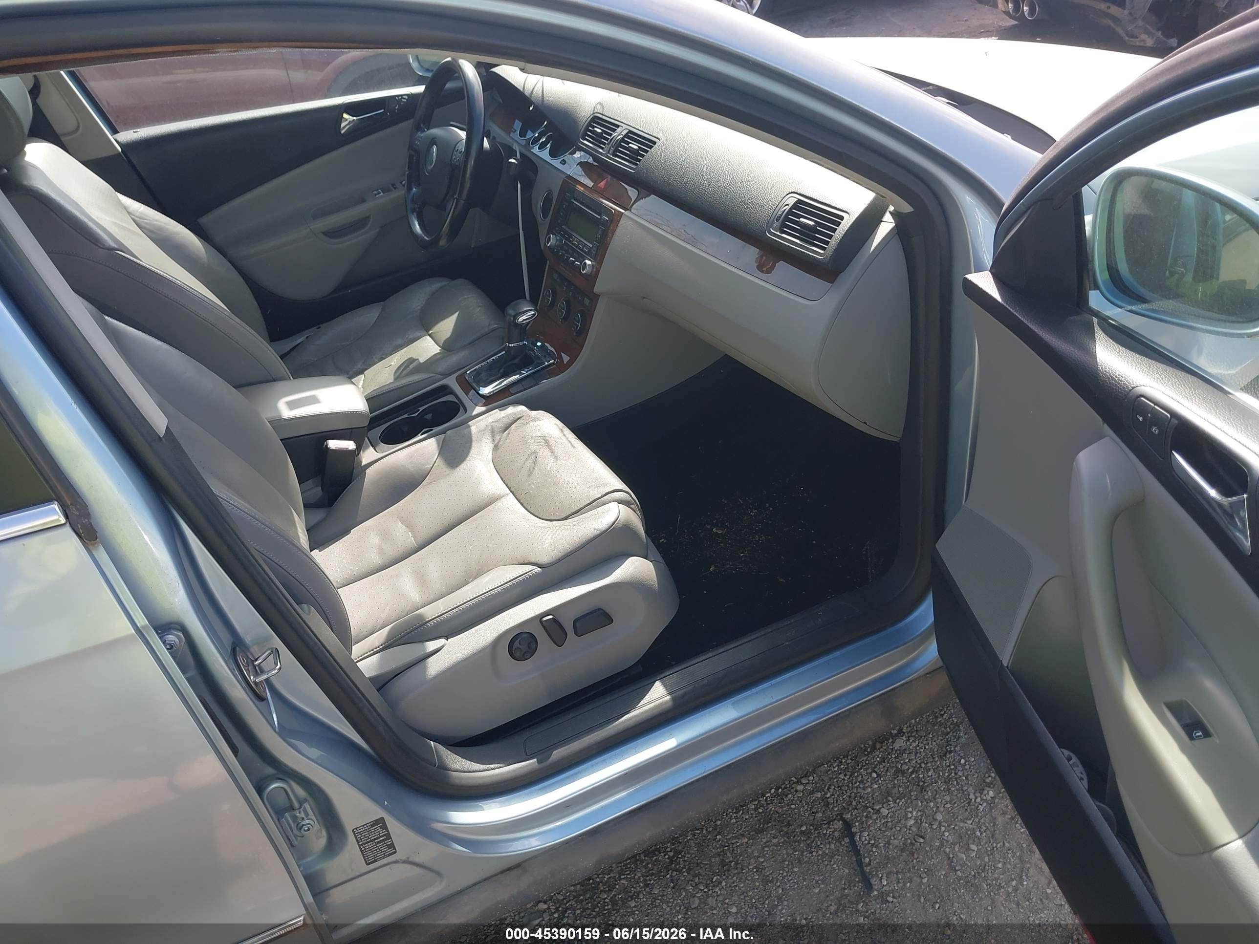 2007 Volkswagen Passat 3.6 Blue vin: WVWVU73C97E001315