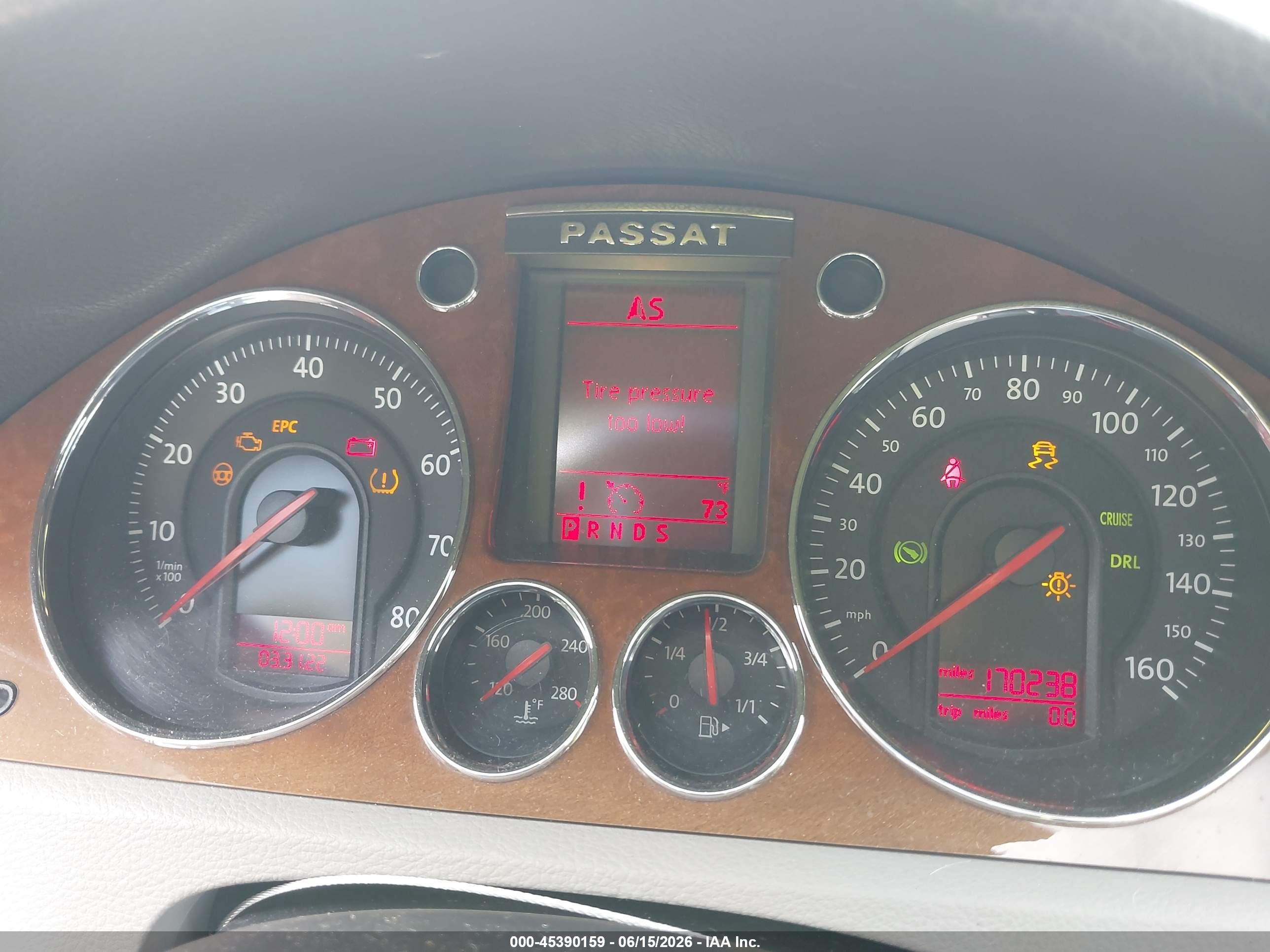 2007 Volkswagen Passat 3.6 Blue vin: WVWVU73C97E001315