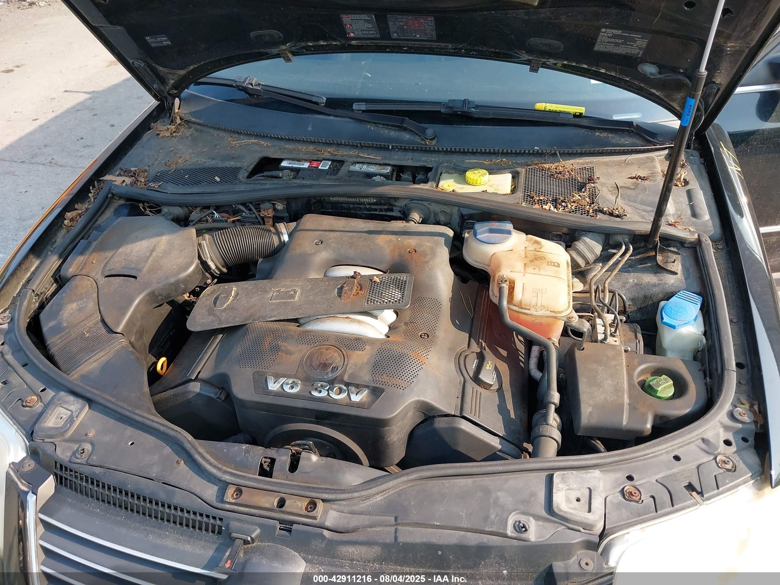 2004 Volkswagen Passat Glx Черный vin: WVWWH63B84E168643