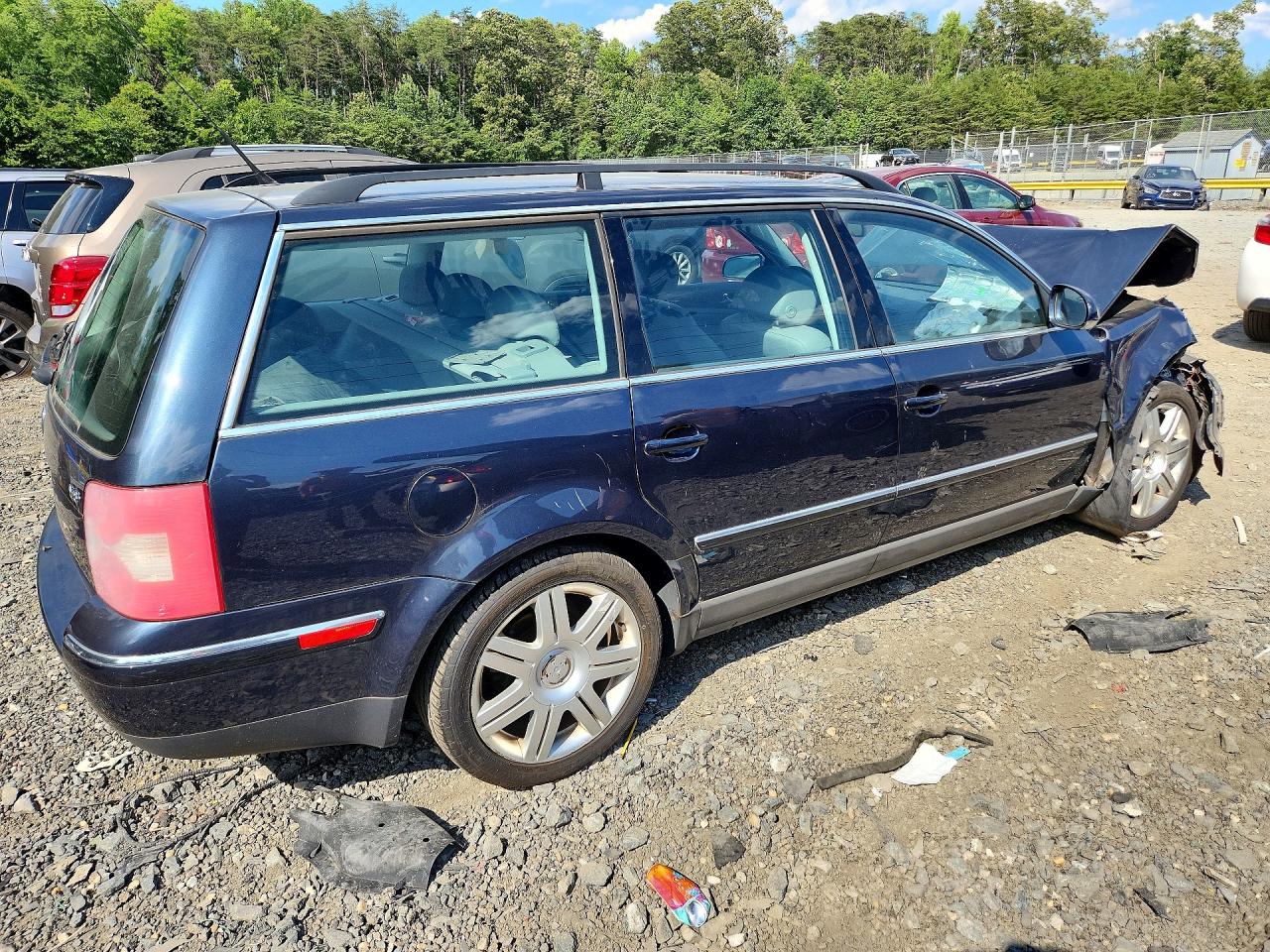 2005 Volkswagen Passat Glx Blue vin: WVWWU63B45E105326