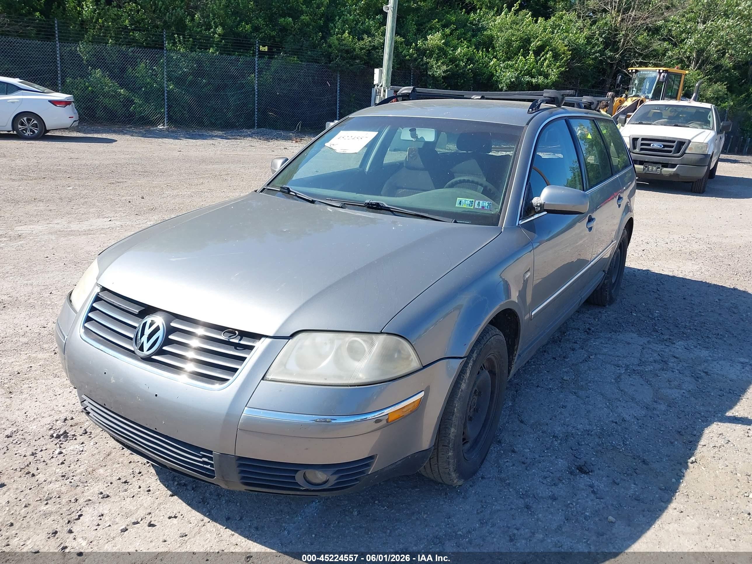 2002 Volkswagen Passat Gls V6 Silver vin: WVWXH63BX2E104993