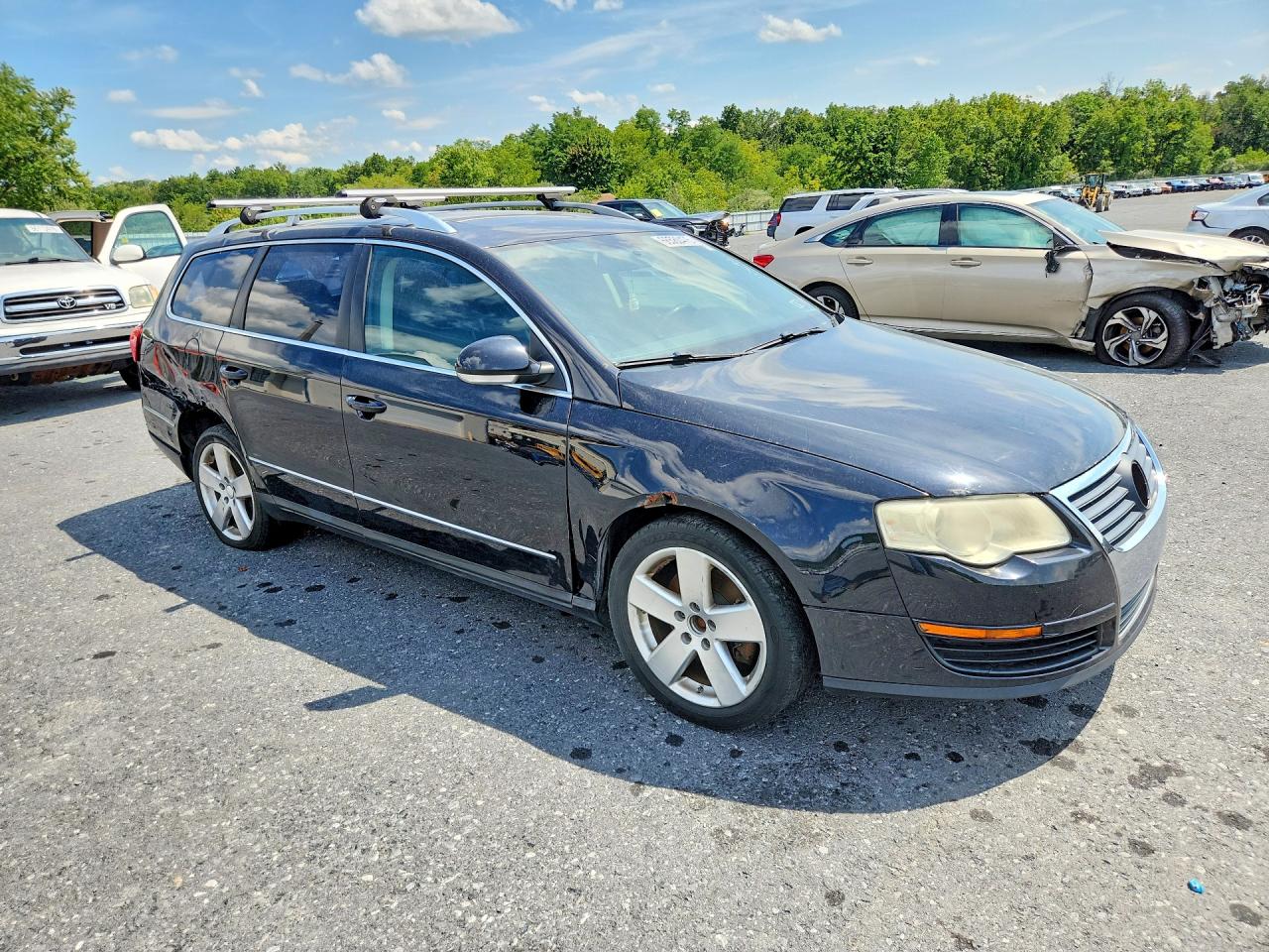 2009 Volkswagen Passat Wagon Turbo Black vin: WVWXK73C99E069549