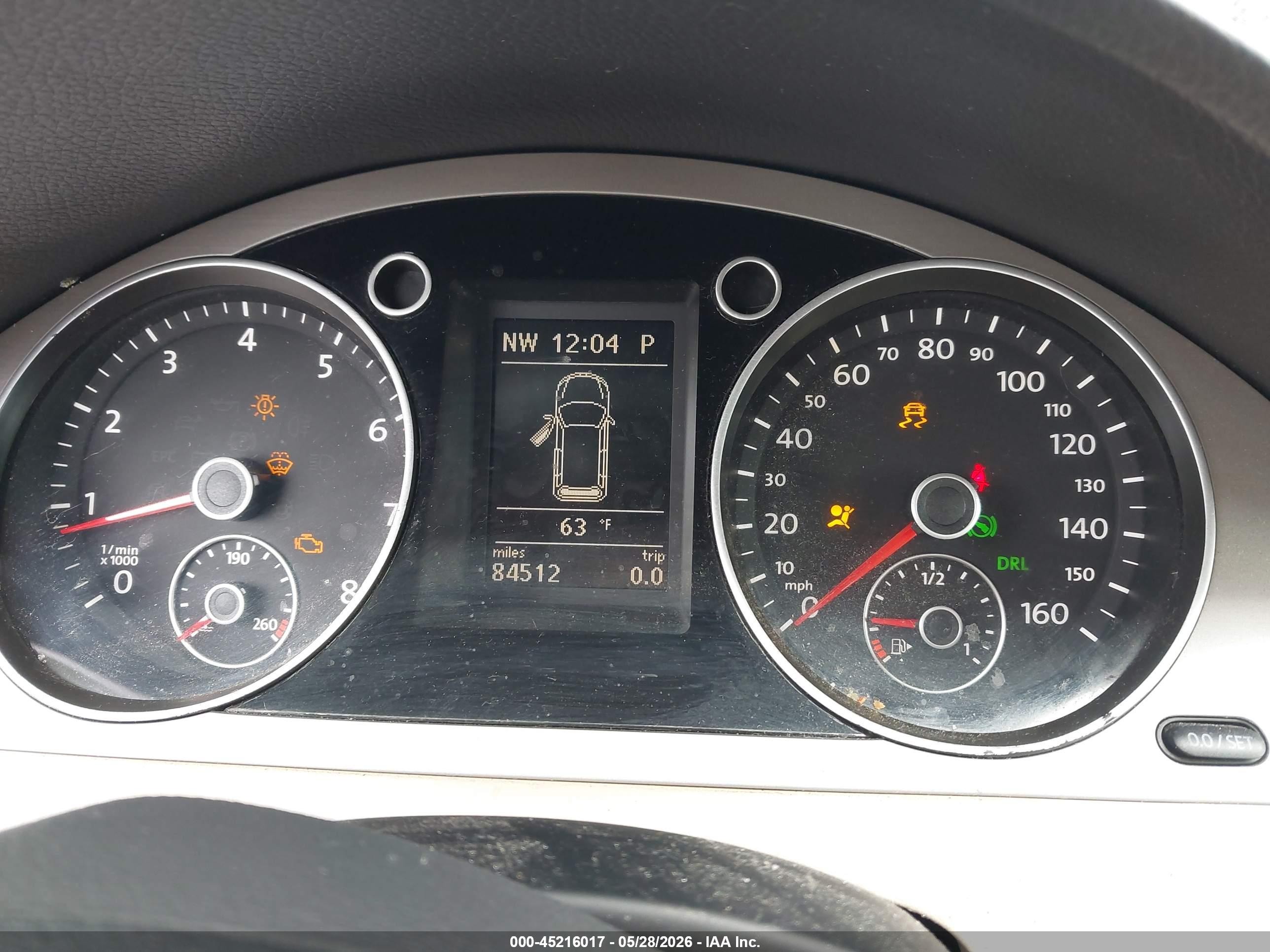 2010 Volkswagen Passat Komfort Dark Brown vin: WVWXM7AN6AE154187