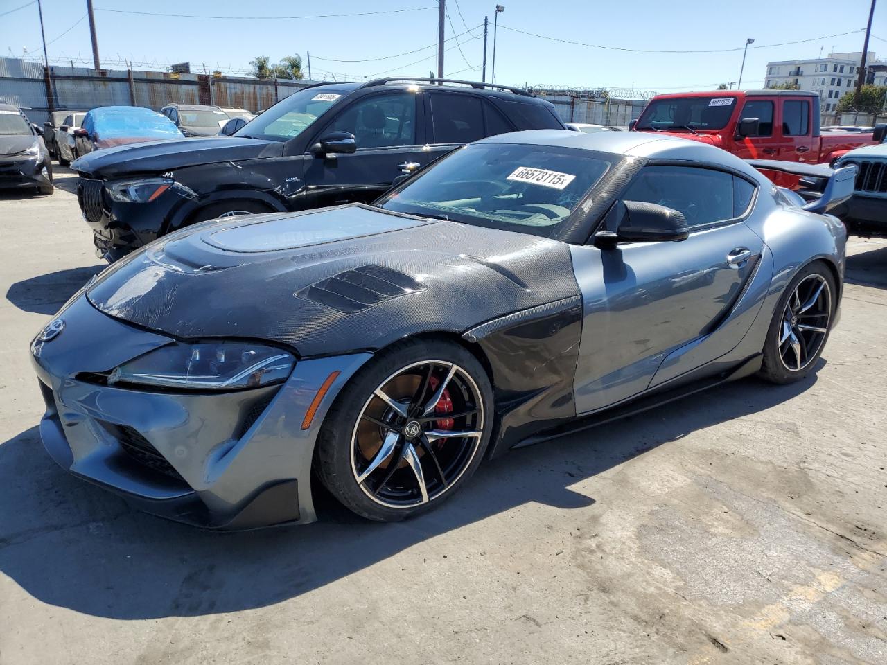 2022 Toyota Supra Base   Gray vin: WZ1DB0C01NW048846