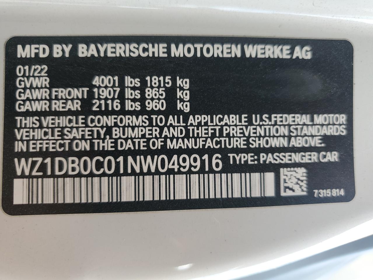 2022 Toyota Supra Base   White vin: WZ1DB0C01NW049916