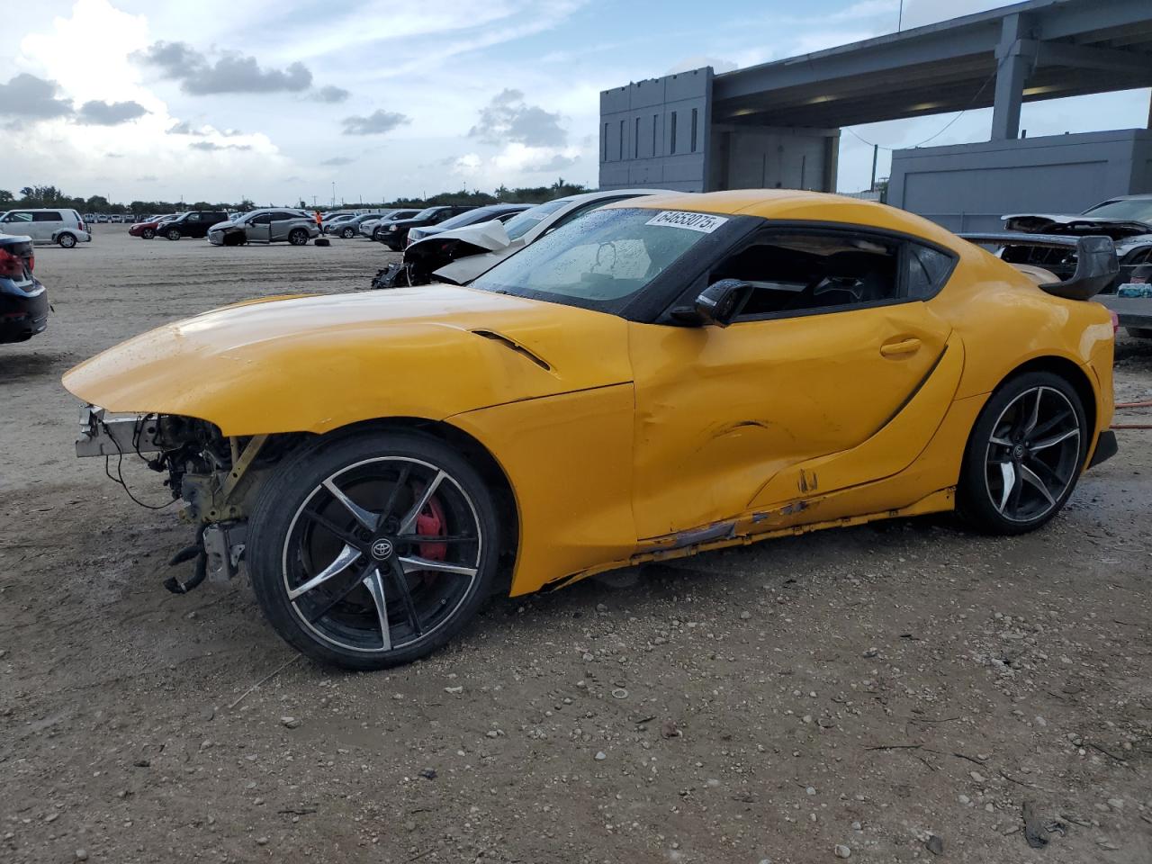 2022 Toyota Supra Base   Yellow vin: WZ1DB0C06NW046509