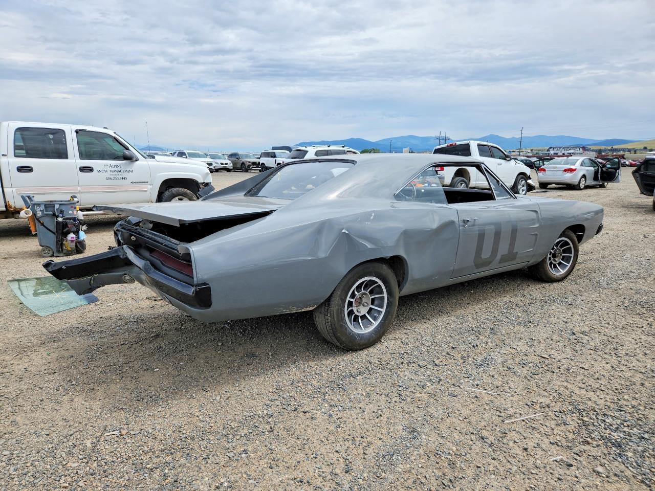 1969 Dodge Charger Se Gray vin: XP29H9G215241