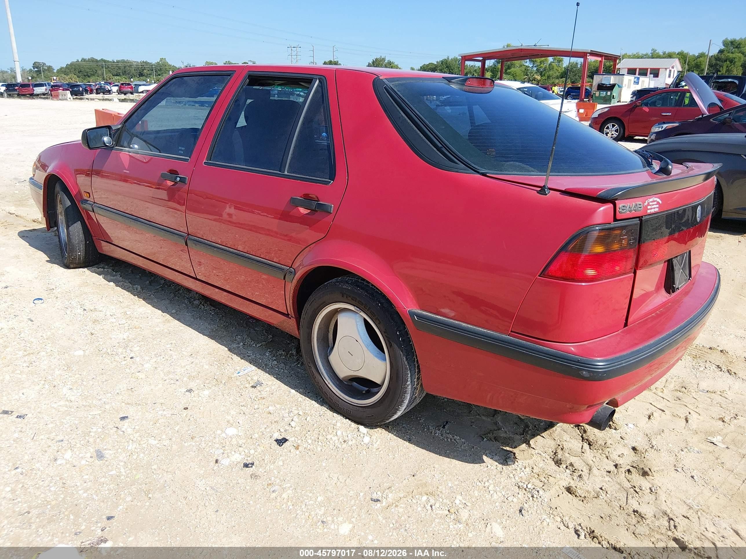 1994 Saab 9000 Cs/cse/aero Красный vin: YS3CN68M2R1003796