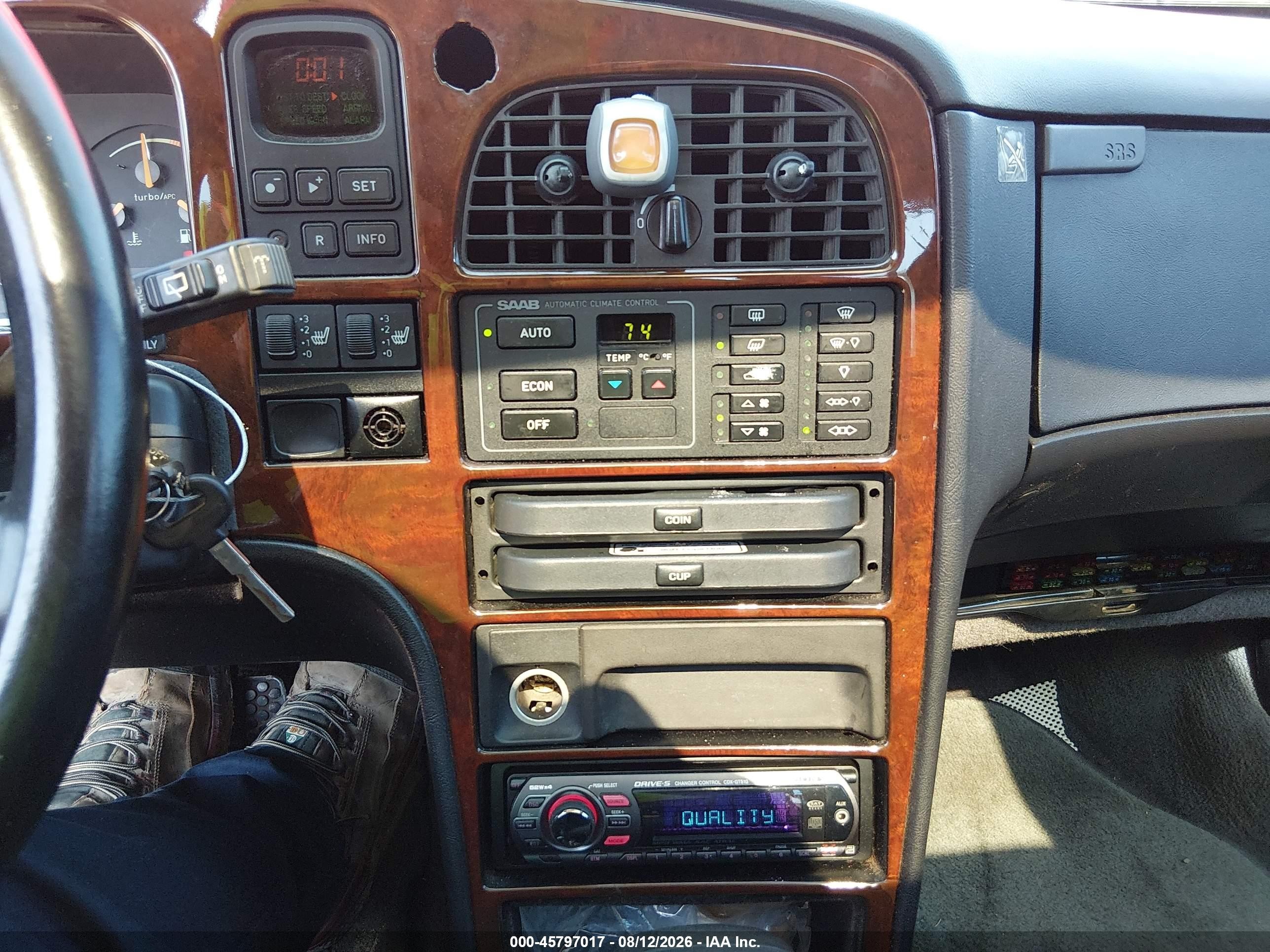 1994 Saab 9000 Cs/cse/aero Красный vin: YS3CN68M2R1003796