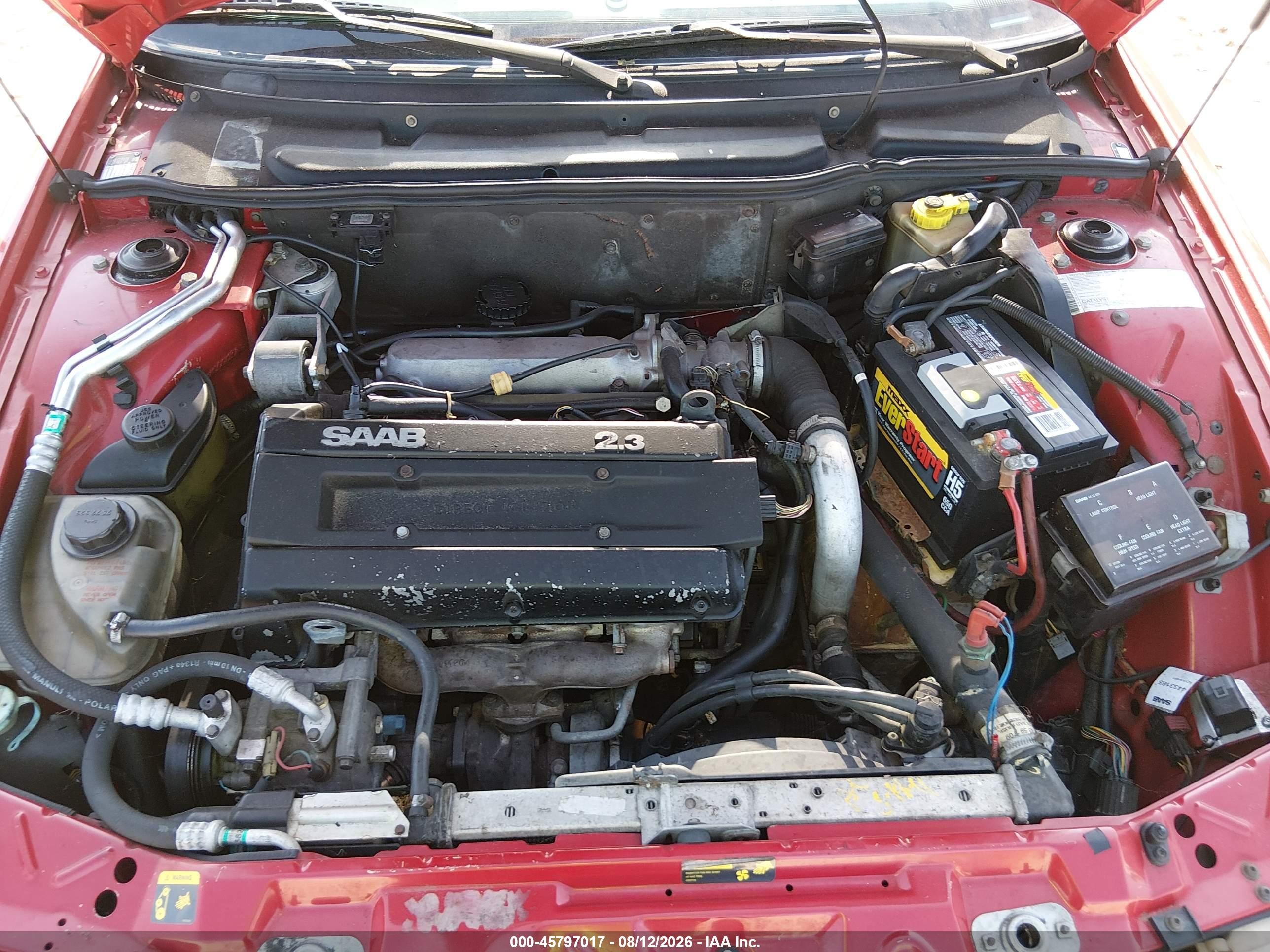 1994 Saab 9000 Cs/cse/aero Красный vin: YS3CN68M2R1003796