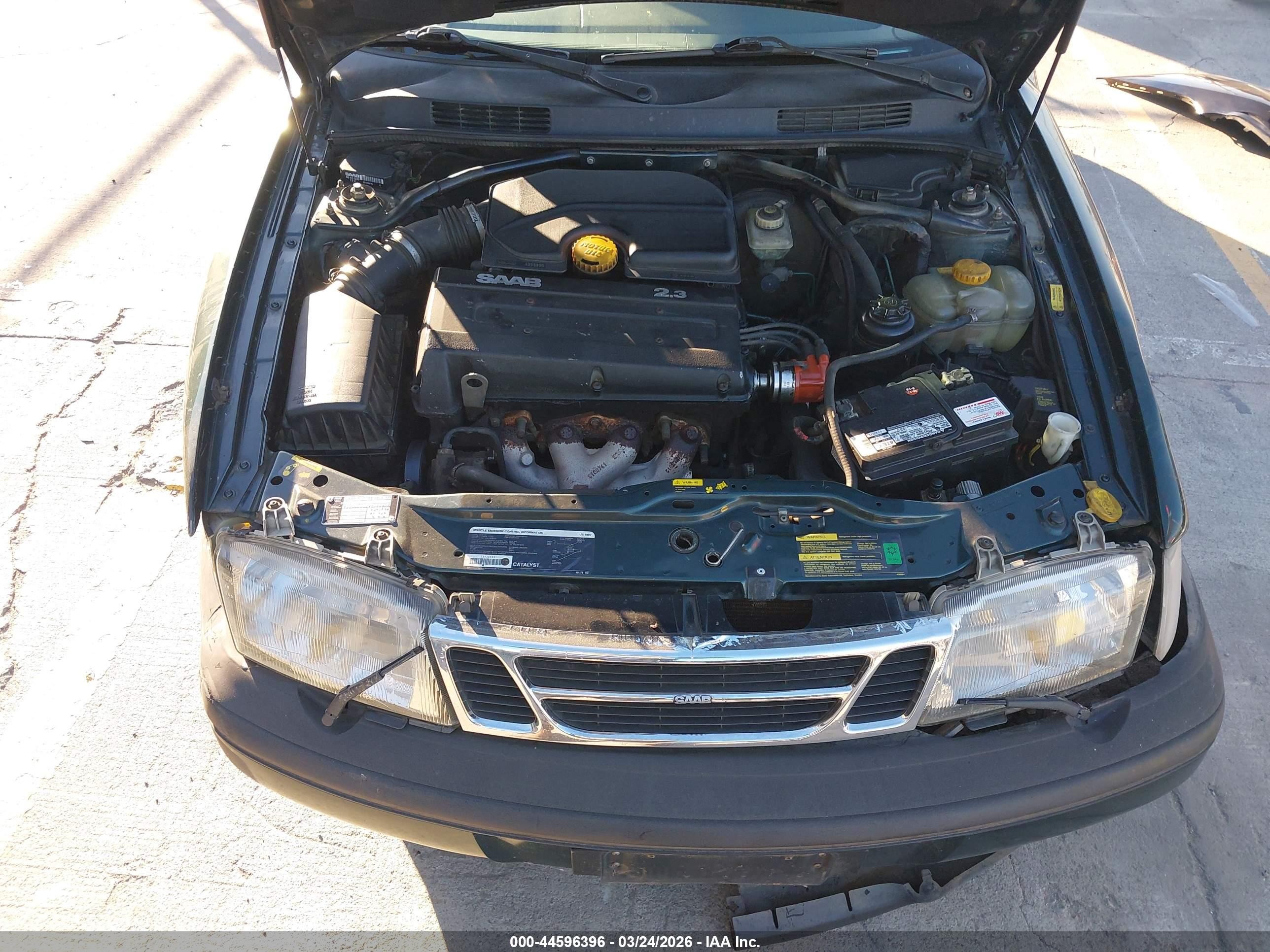 1997 Saab 900 S Зеленый vin: YS3DD55B1V2013907