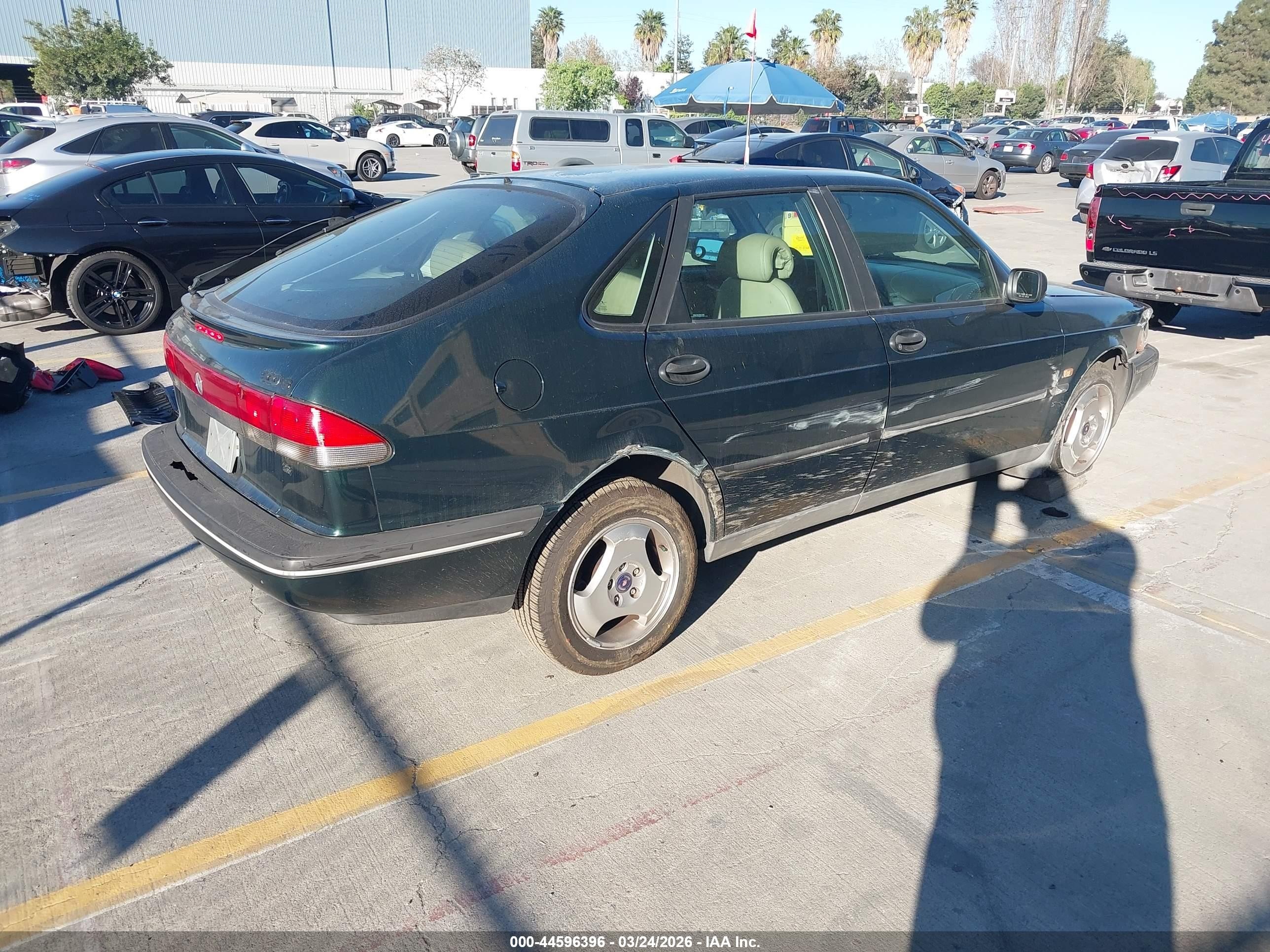 1997 Saab 900 S Зеленый vin: YS3DD55B1V2013907