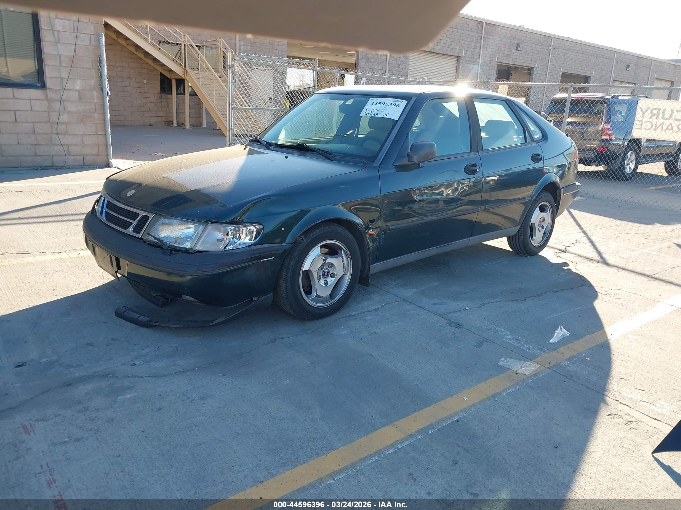 1997 Saab 900 S Зеленый vin: YS3DD55B1V2013907