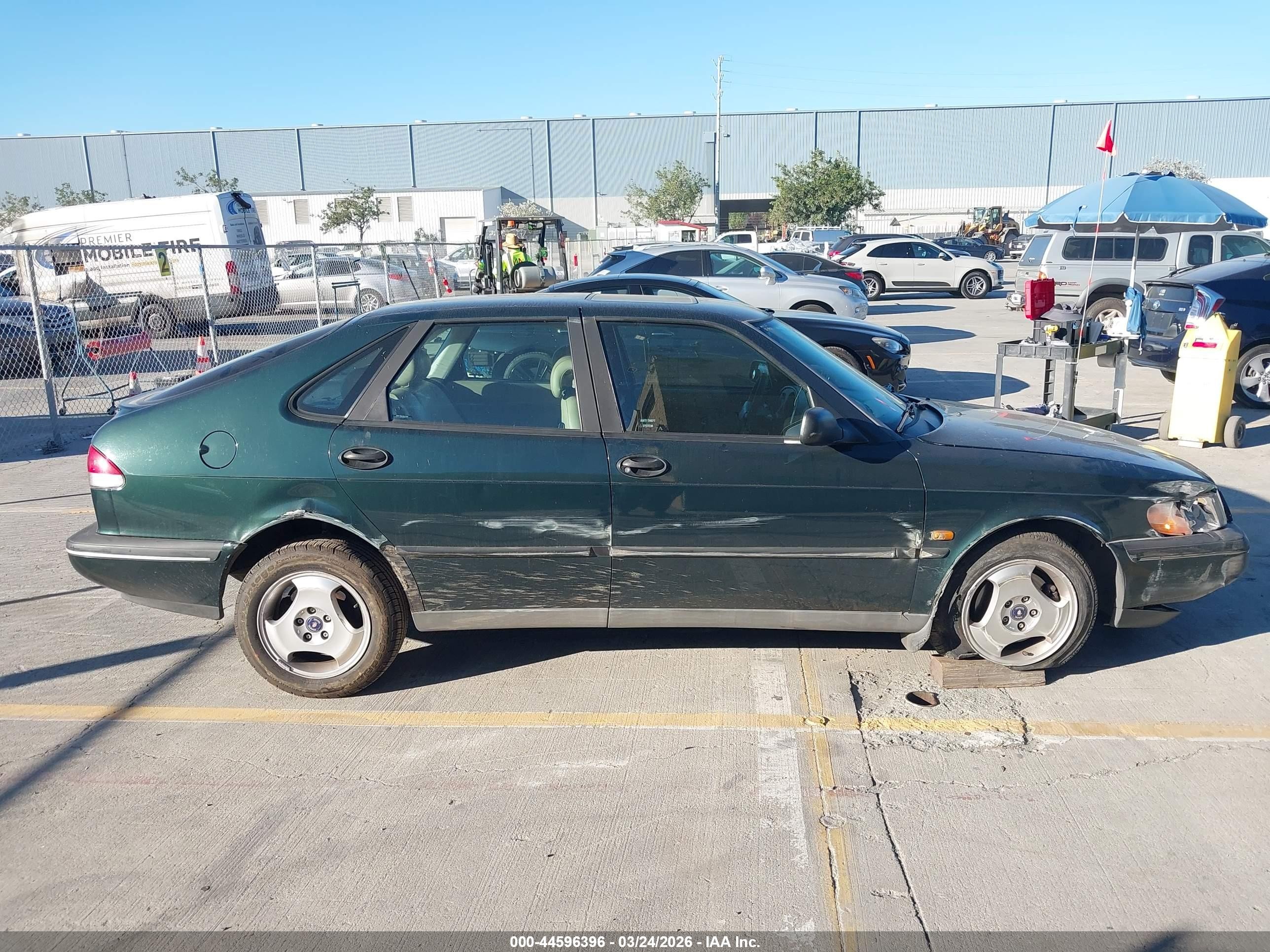 1997 Saab 900 S Зеленый vin: YS3DD55B1V2013907