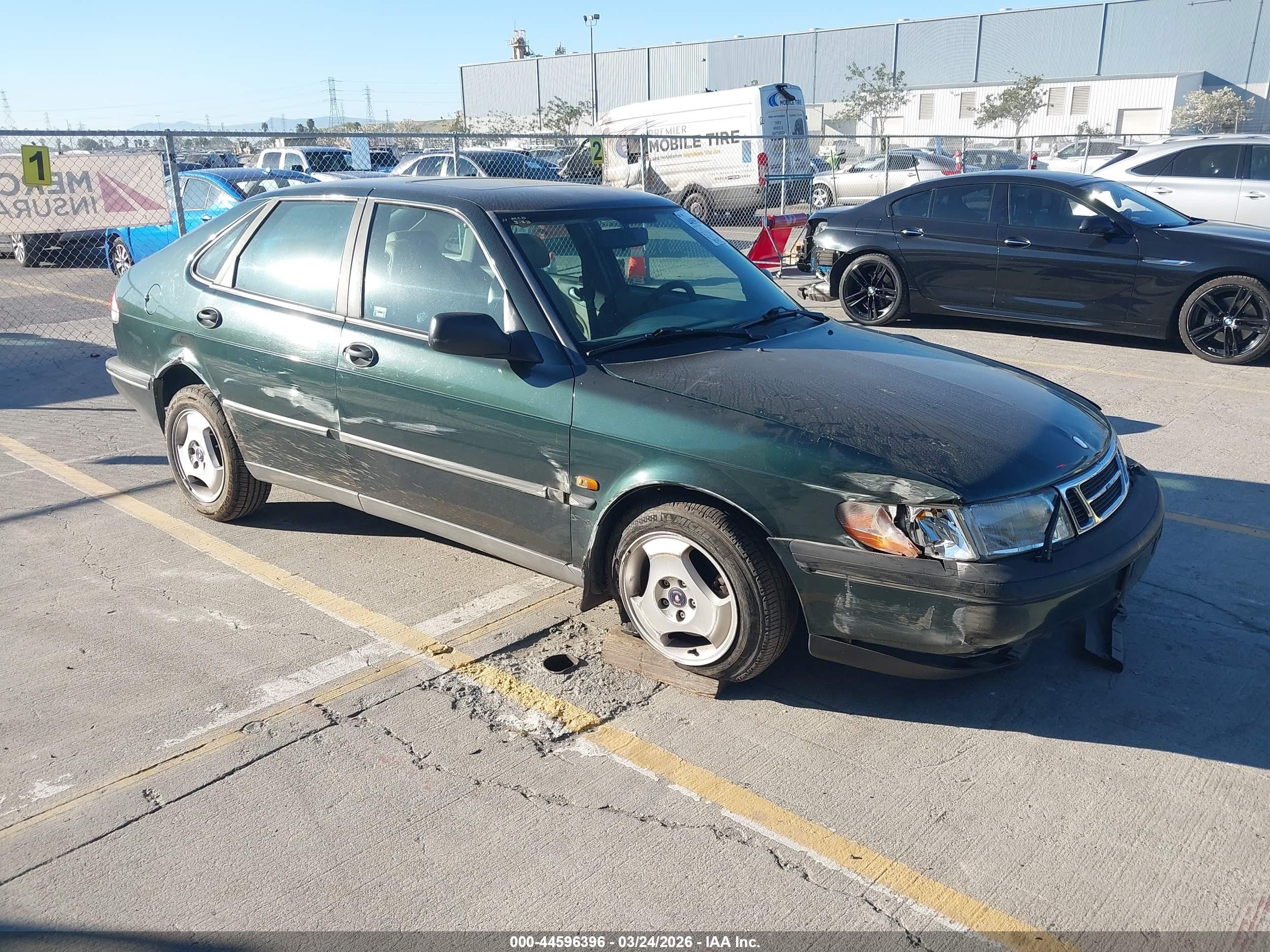 1997 Saab 900 S Зеленый vin: YS3DD55B1V2013907