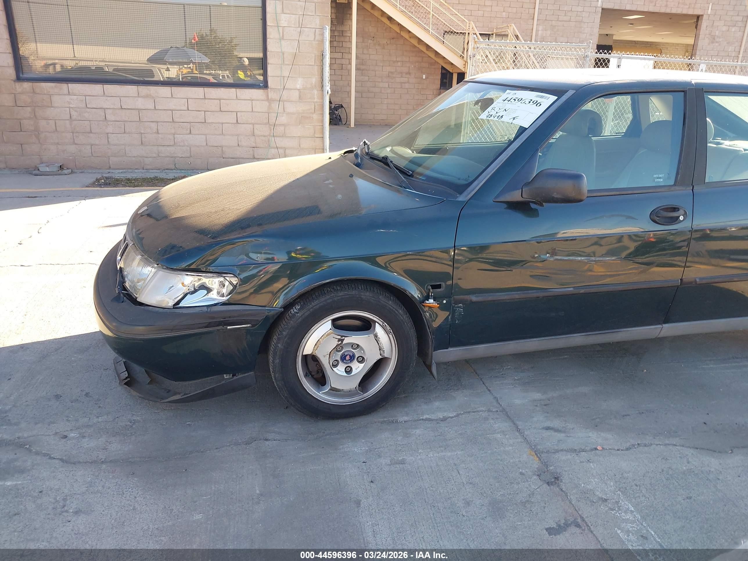 1997 Saab 900 S Зеленый vin: YS3DD55B1V2013907