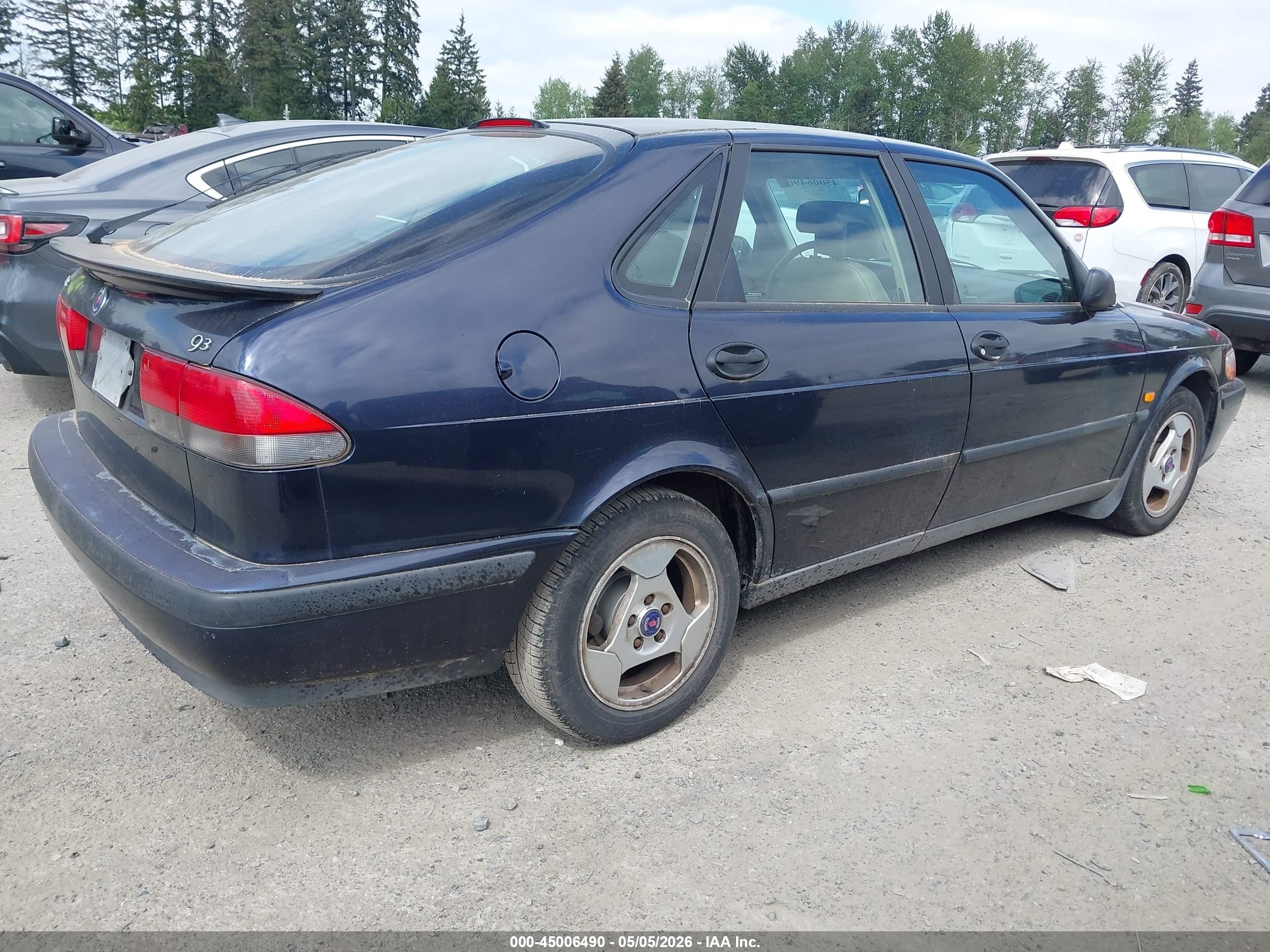 1999 Saab 9-3   Blue vin: YS3DD58N7X2023673
